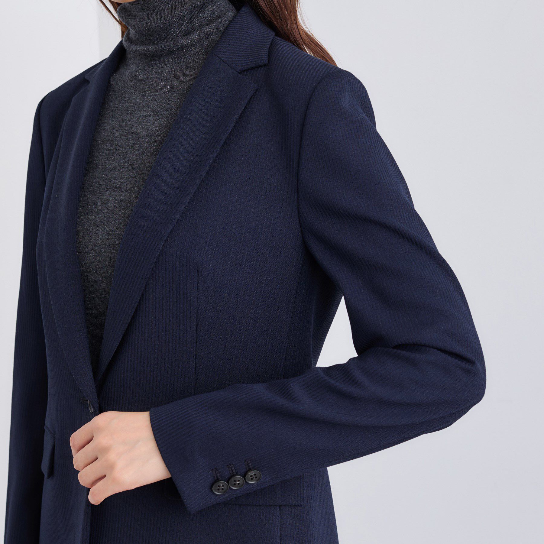 INDIVI「【日本製／通勤スーツ】プレシャスドビー テーラードジャケット」|スーツ|