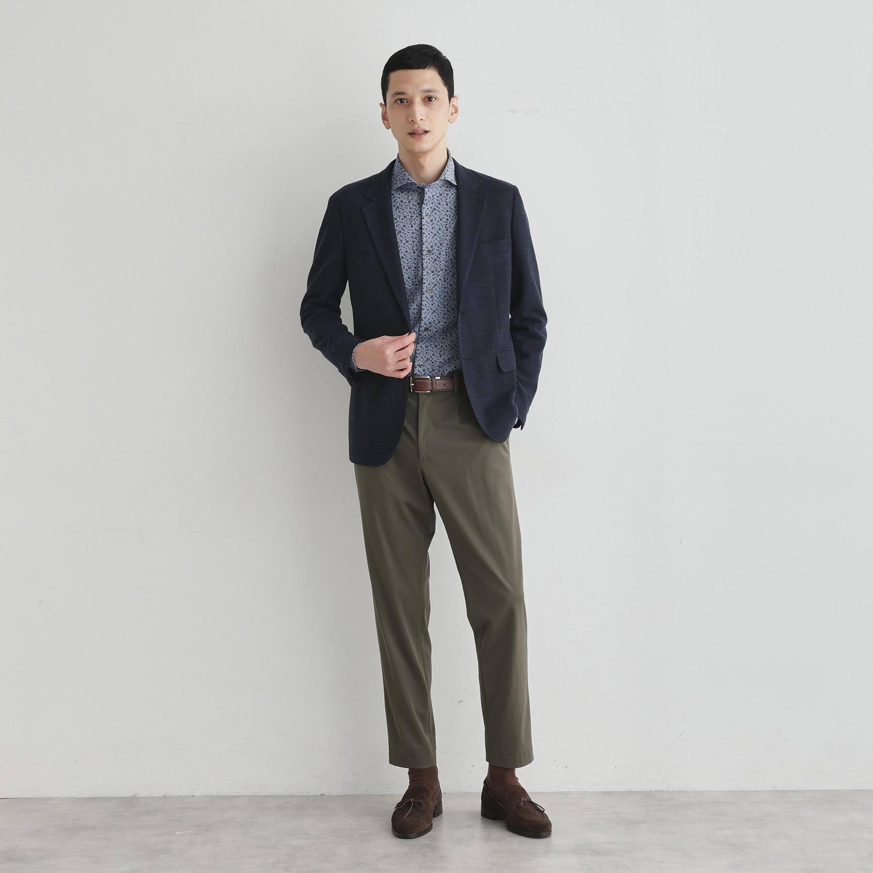 TAKEO KIKUCHI「クールマックス 鹿の子 フラワープリントシャツ」|シャツ・ブラウス|