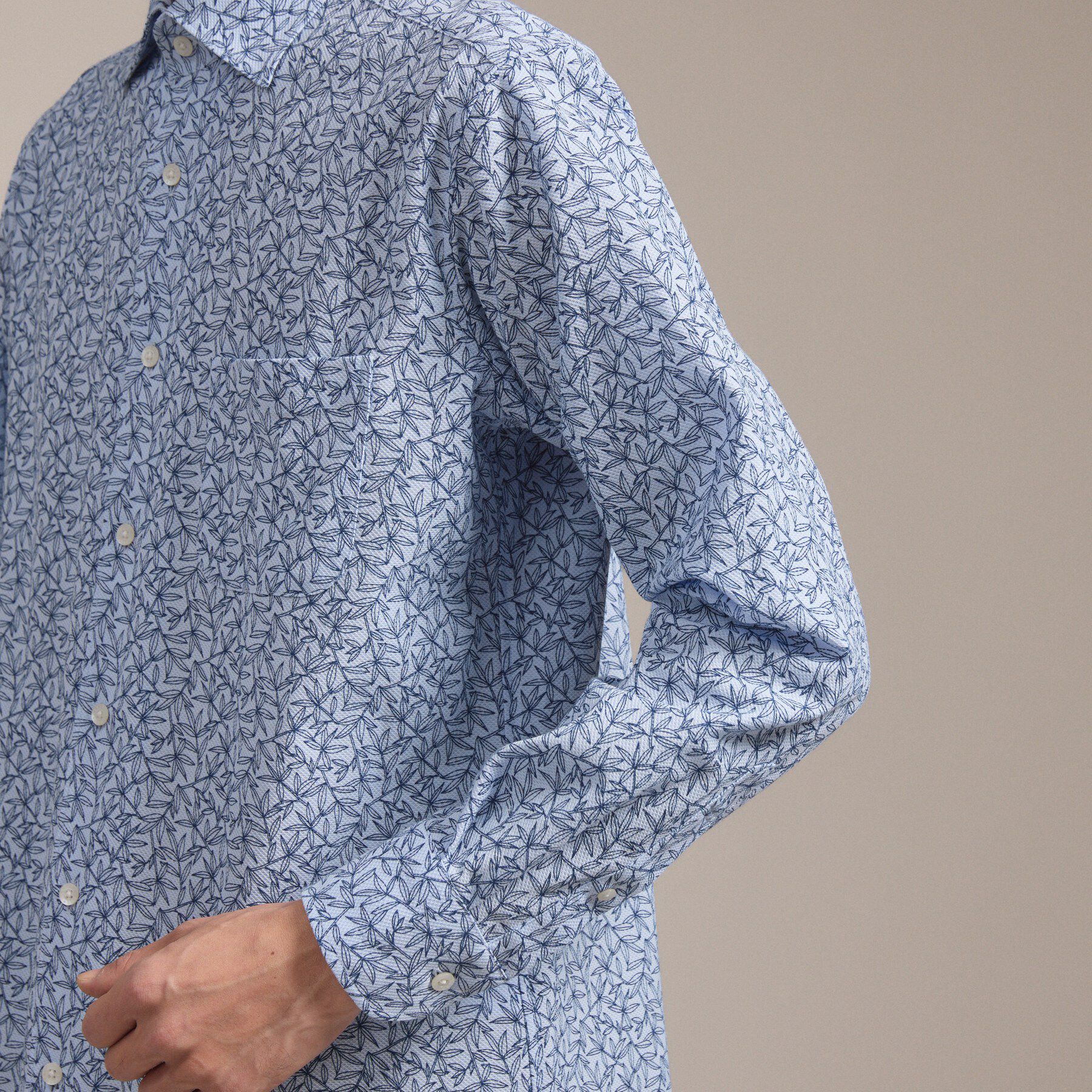 TAKEO KIKUCHI「アルビニリーフプリントジャージ」|シャツ・ブラウス|