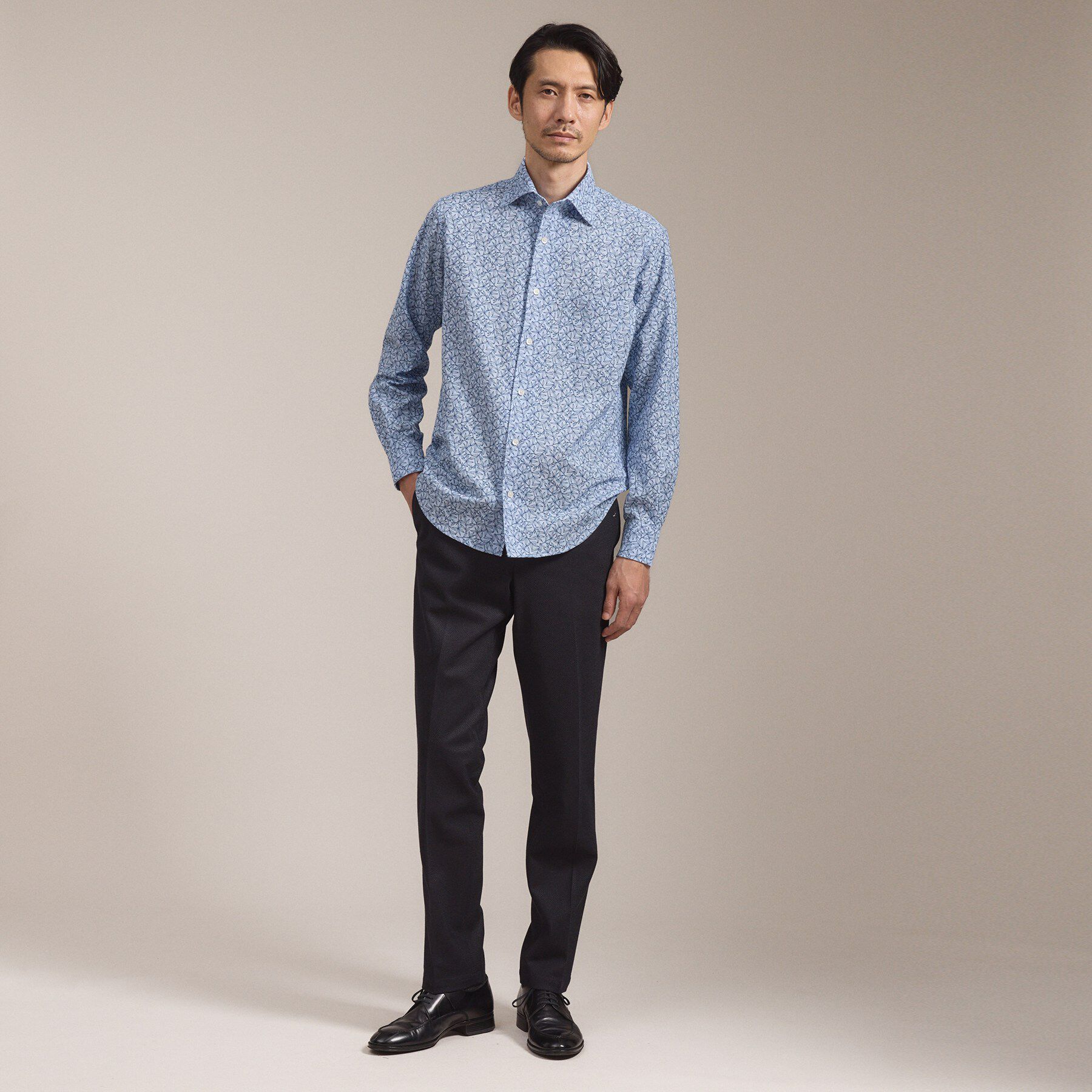 TAKEO KIKUCHI「アルビニリーフプリントジャージ」|シャツ・ブラウス|