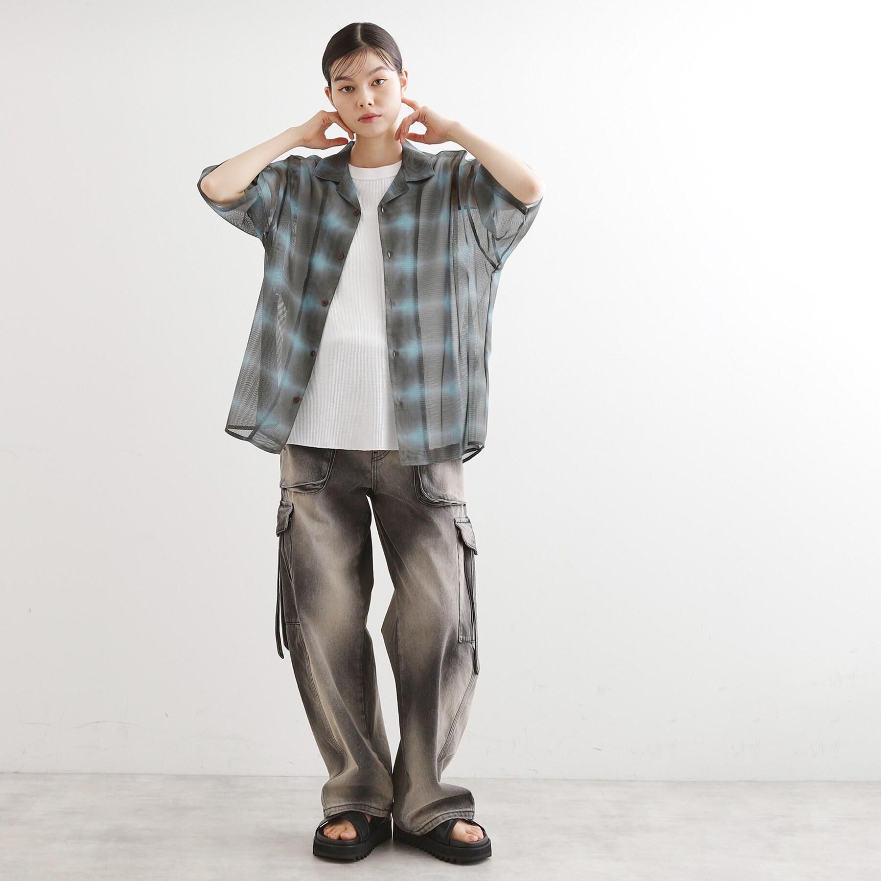 tk.TAKEO KIKUCHI「メッシュオンブレーチェックシャツ」|シャツ・ブラウス|