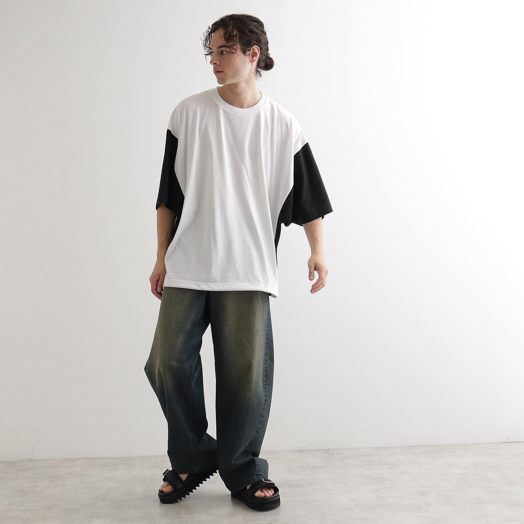 tk.TAKEO KIKUCHI「配色ドルマンカットソー」|Tシャツ・カットソー|