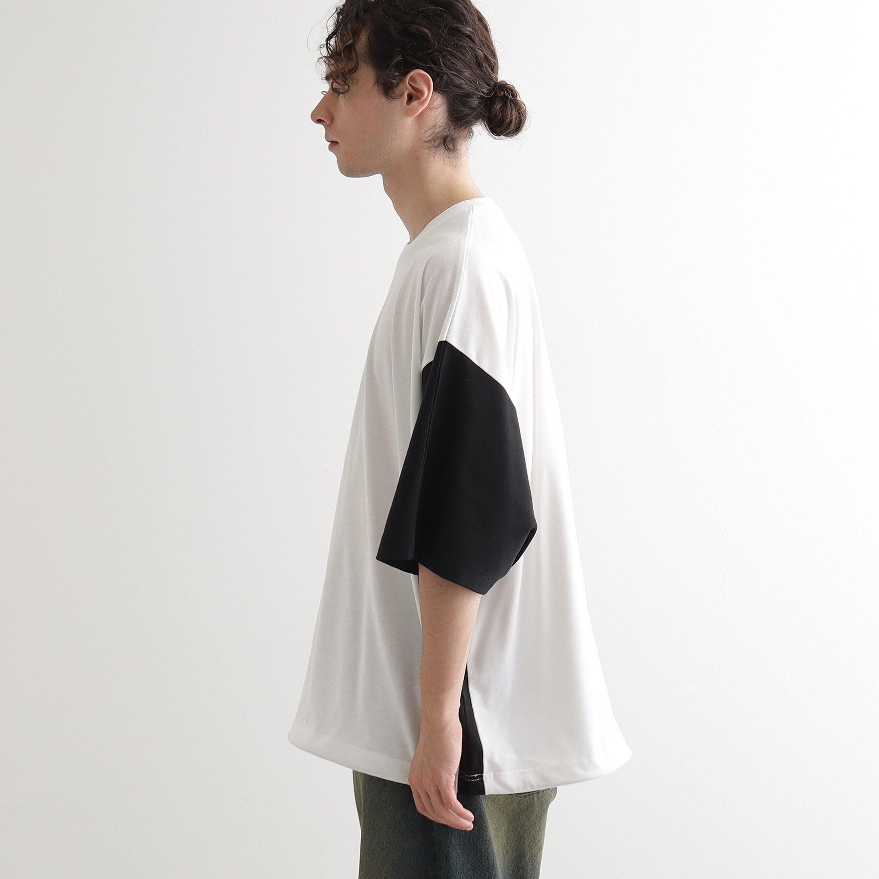 tk.TAKEO KIKUCHI「配色ドルマンカットソー」|Tシャツ・カットソー|