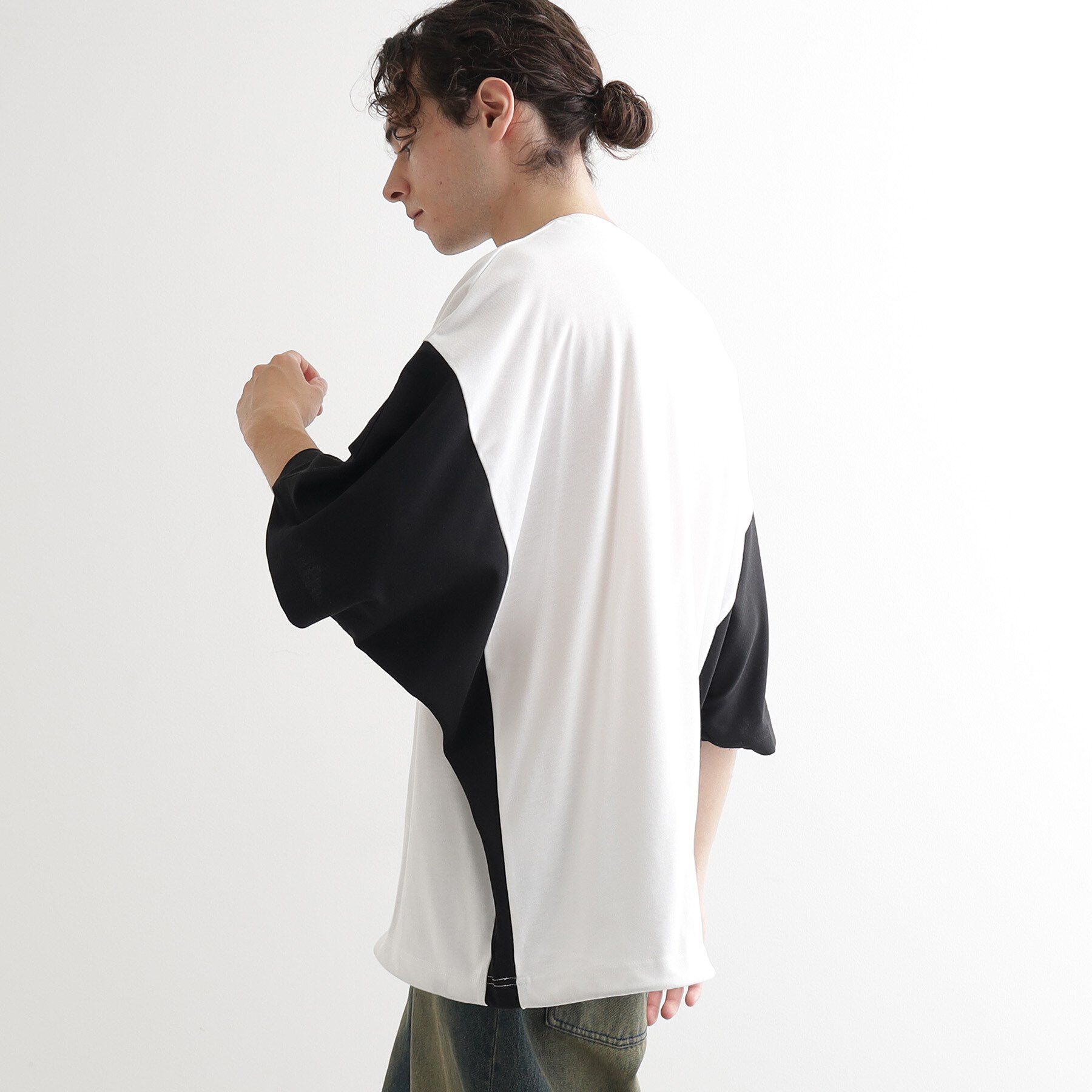 tk.TAKEO KIKUCHI「配色ドルマンカットソー」|Tシャツ・カットソー|