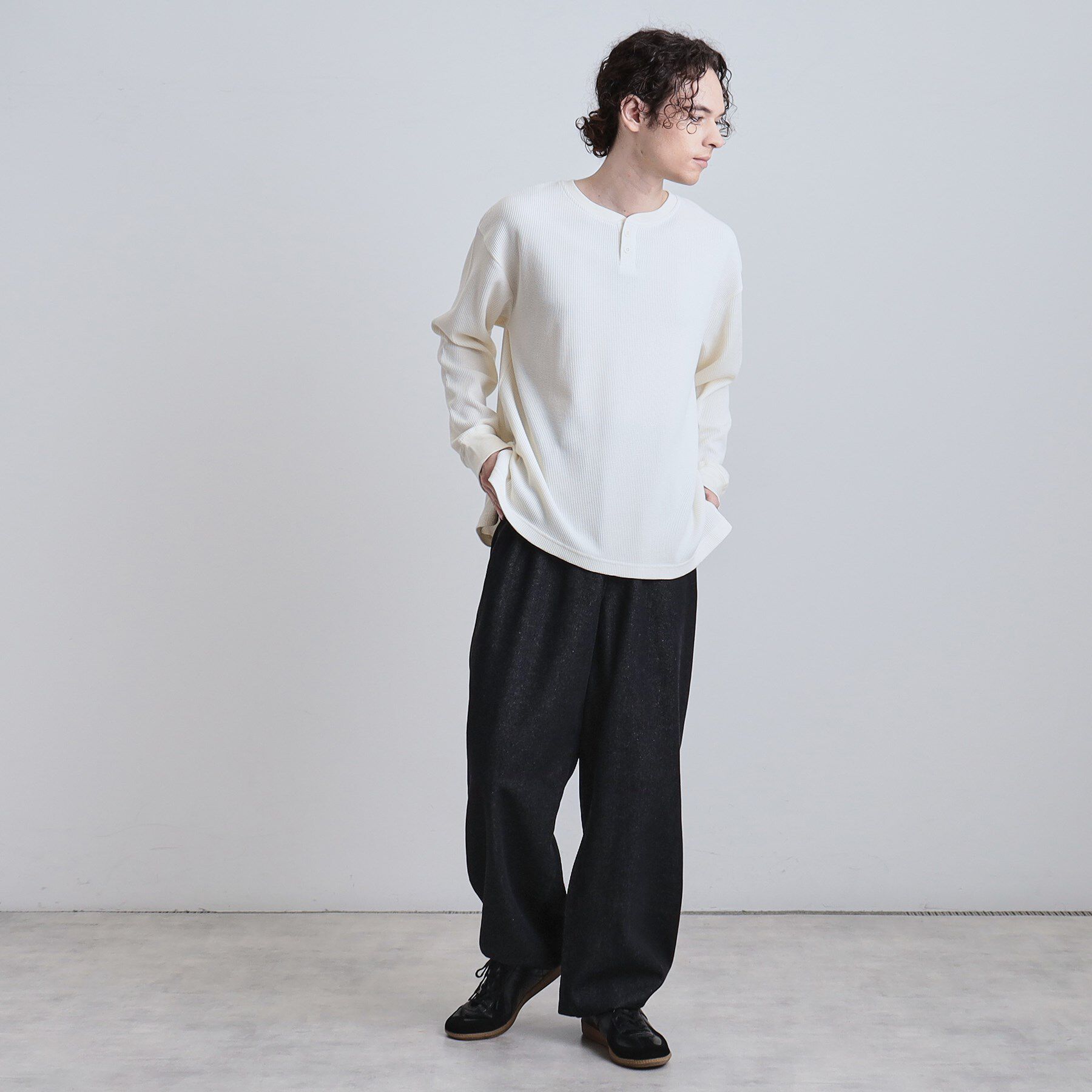 tk.TAKEO KIKUCHI「ワッフルヘンリーカットソー」|Tシャツ・カットソー|