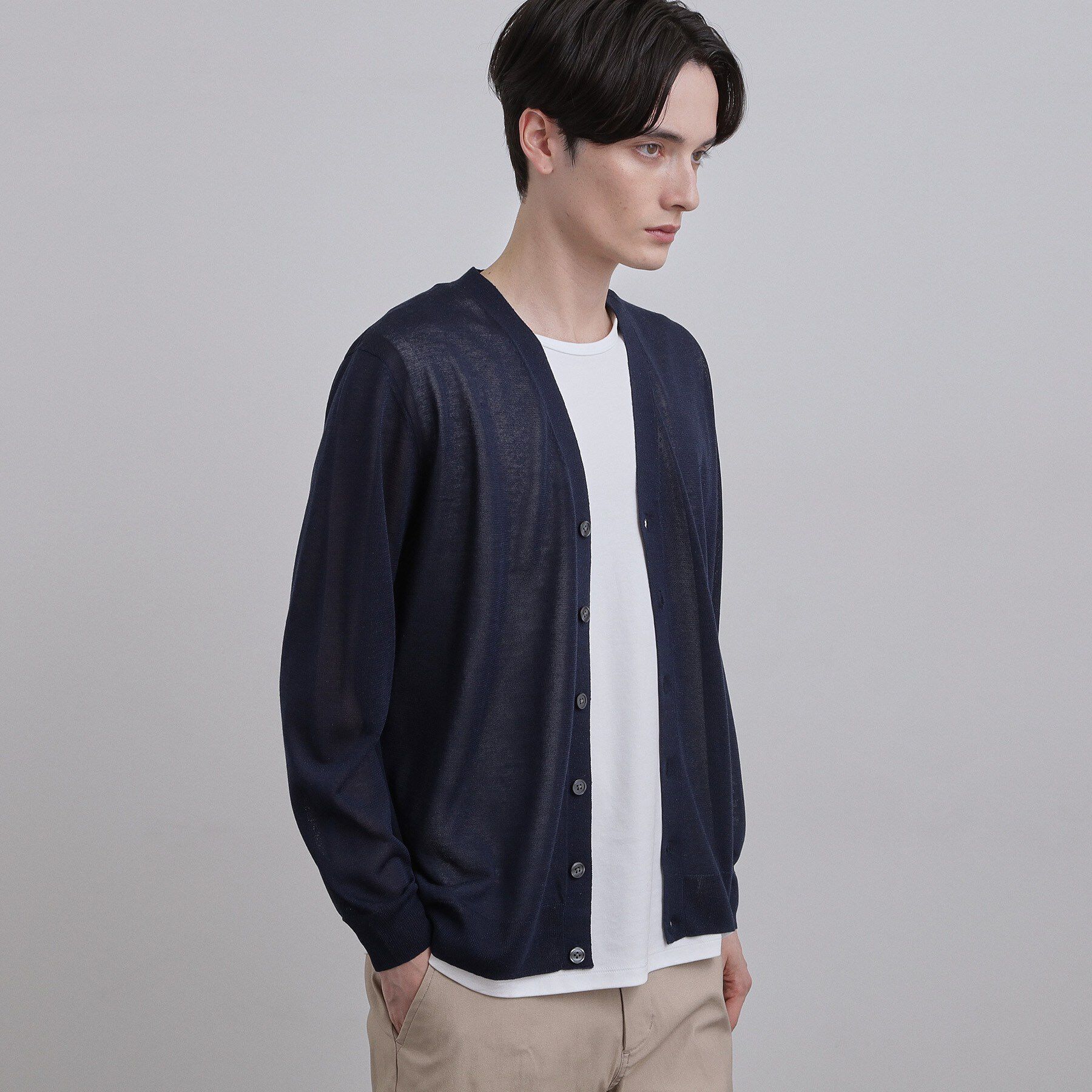 tk.TAKEO KIKUCHI「Vネックニットカーディガン」|カーディガン|