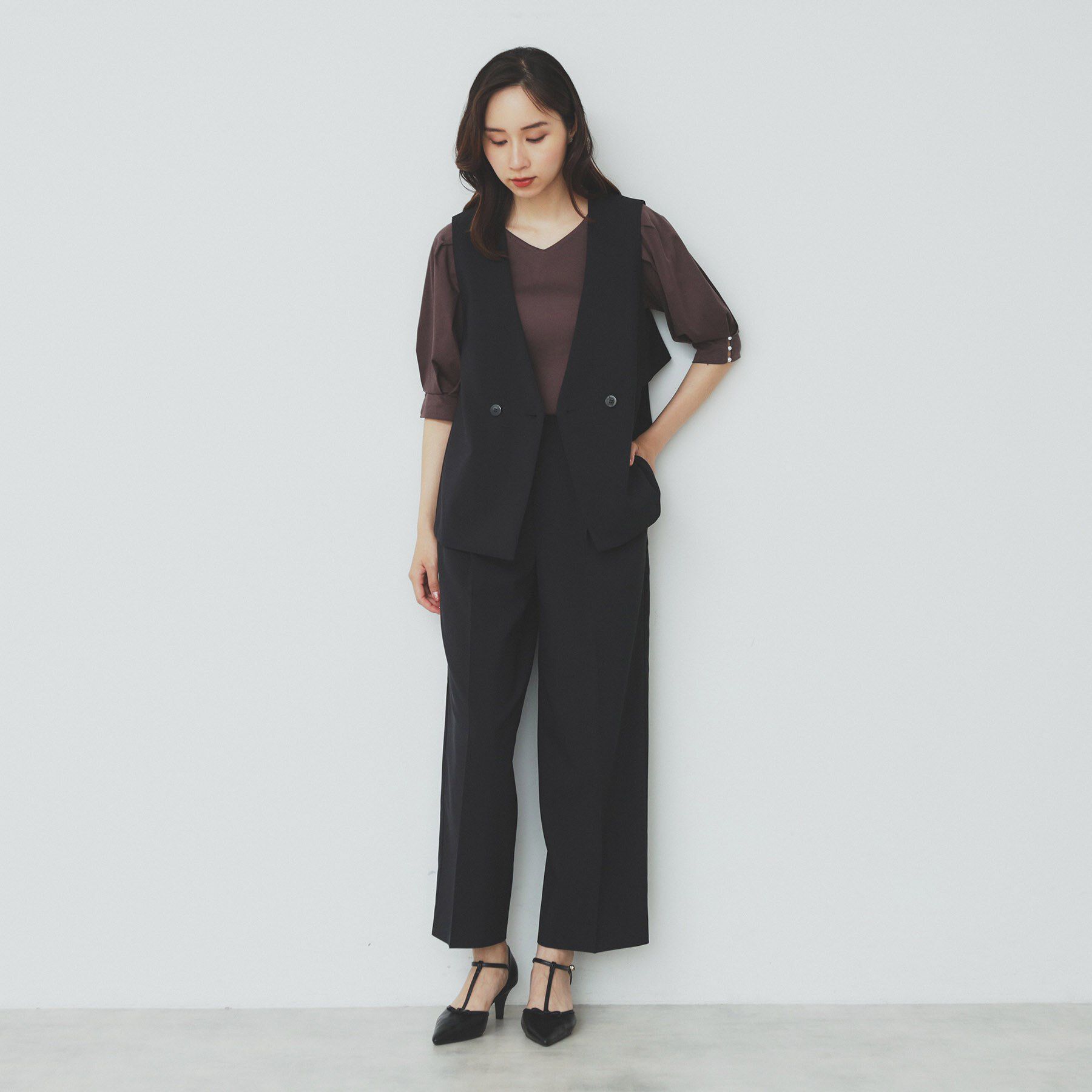 index「ストレッチ2タックワイドパンツ【洗濯機洗い可/接触冷感/吸水速乾】」|その他|