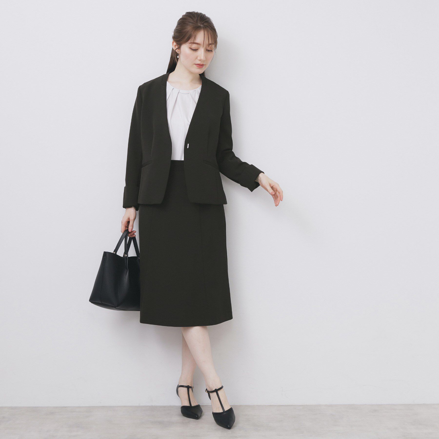 index「ストレッチフレアスカート/セットアップ対応【洗濯機洗い可/イージーアイロン/防シワ】」|スカート|