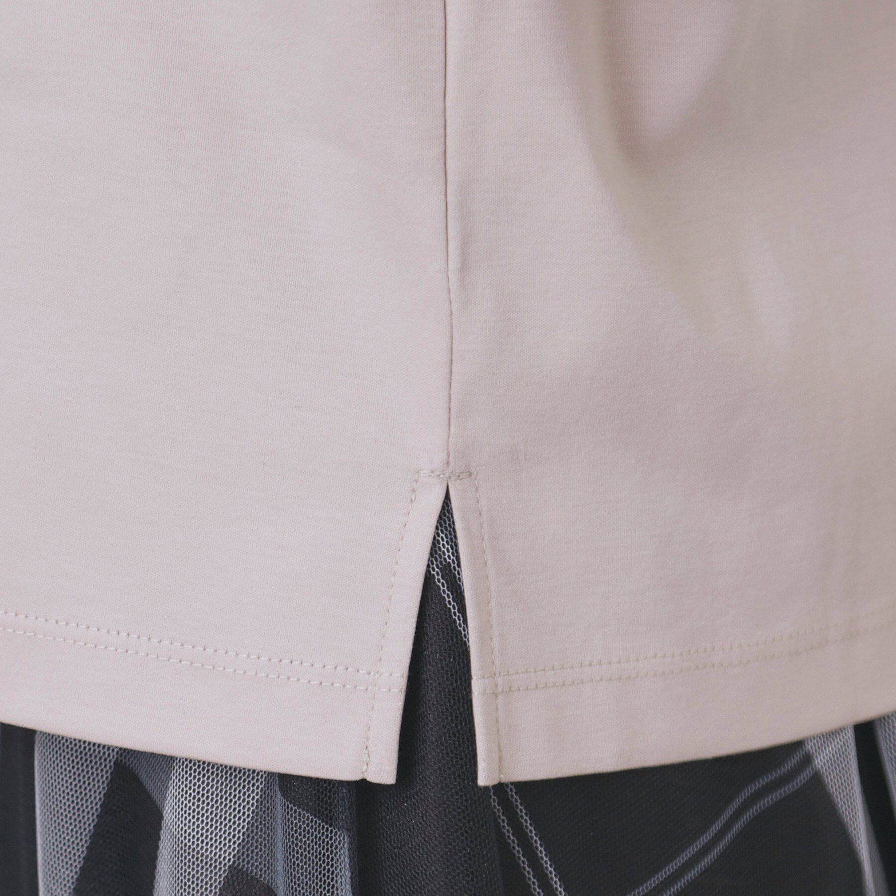 index「レースドッキングスリーブトップス【洗濯機洗い可/UVケア】」|Tシャツ・カットソー|