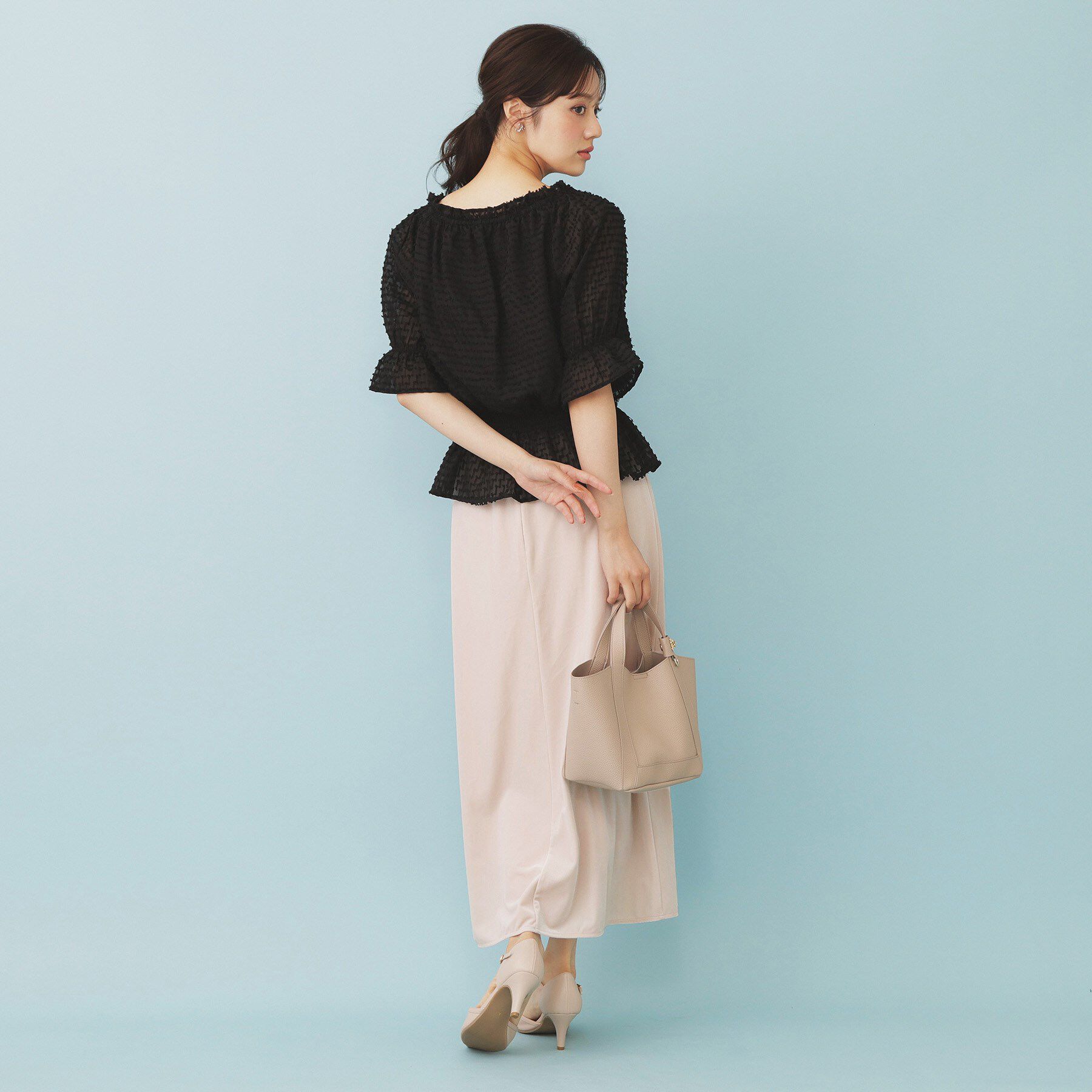 index「ベロアジャージナロースカート【洗濯機洗い可】」|スカート|