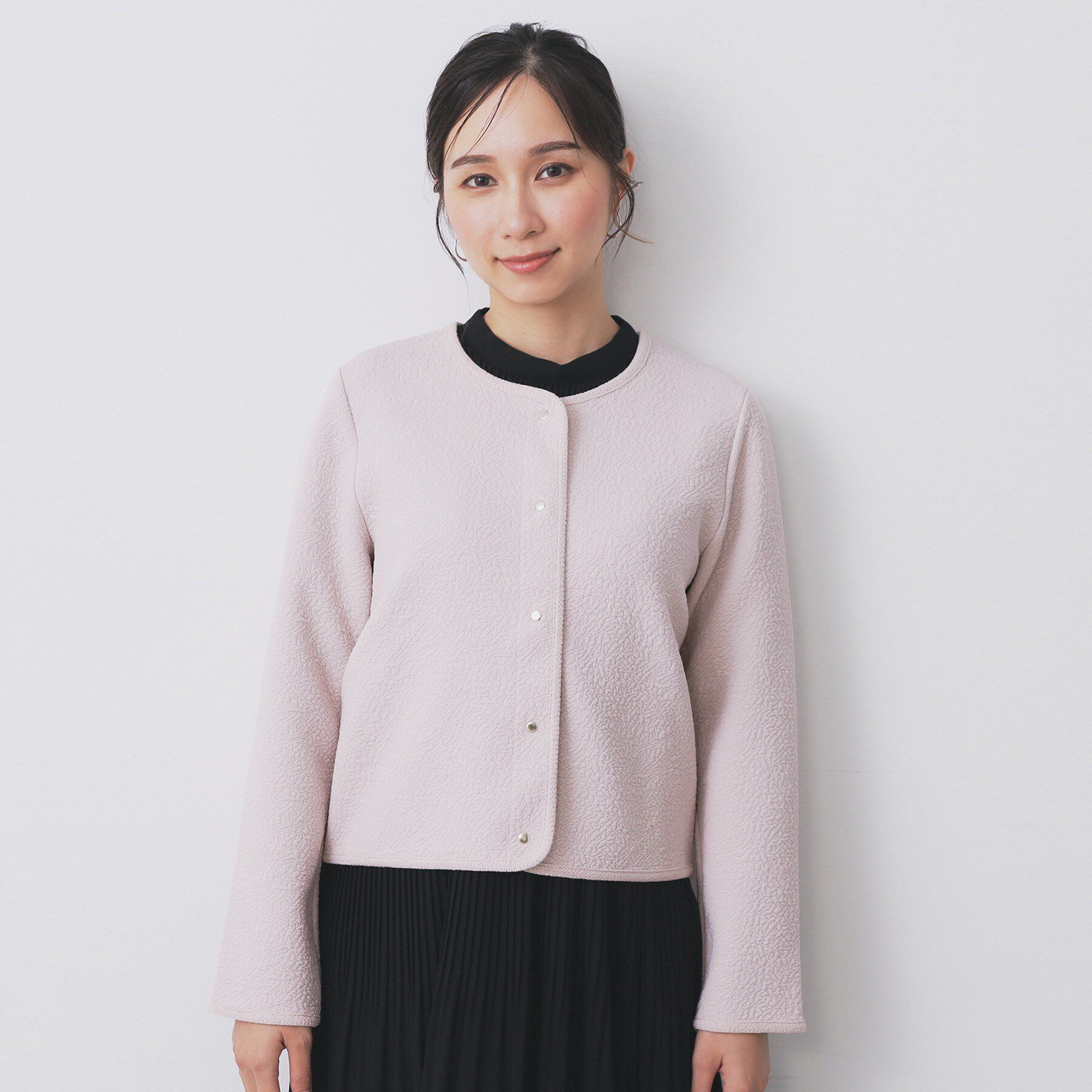 index「ストレッチノーカラーブルゾン【洗濯機OK】」|ブルゾン・スタジャン|