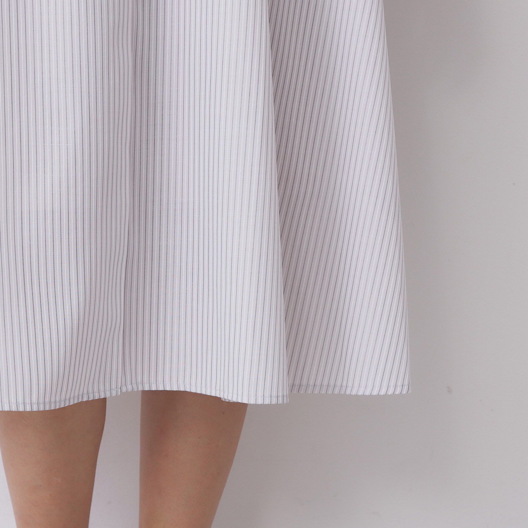 index「ラメストライプシャツワンピース【洗濯機OK/イージーアイロン】」|ワンピース|