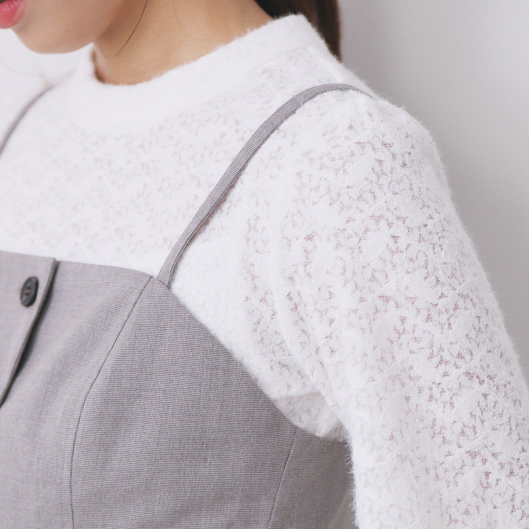 index「ウールライクストレッチキャミビスチェ/セットアップ対応【洗濯機OK】」|キャミソール|