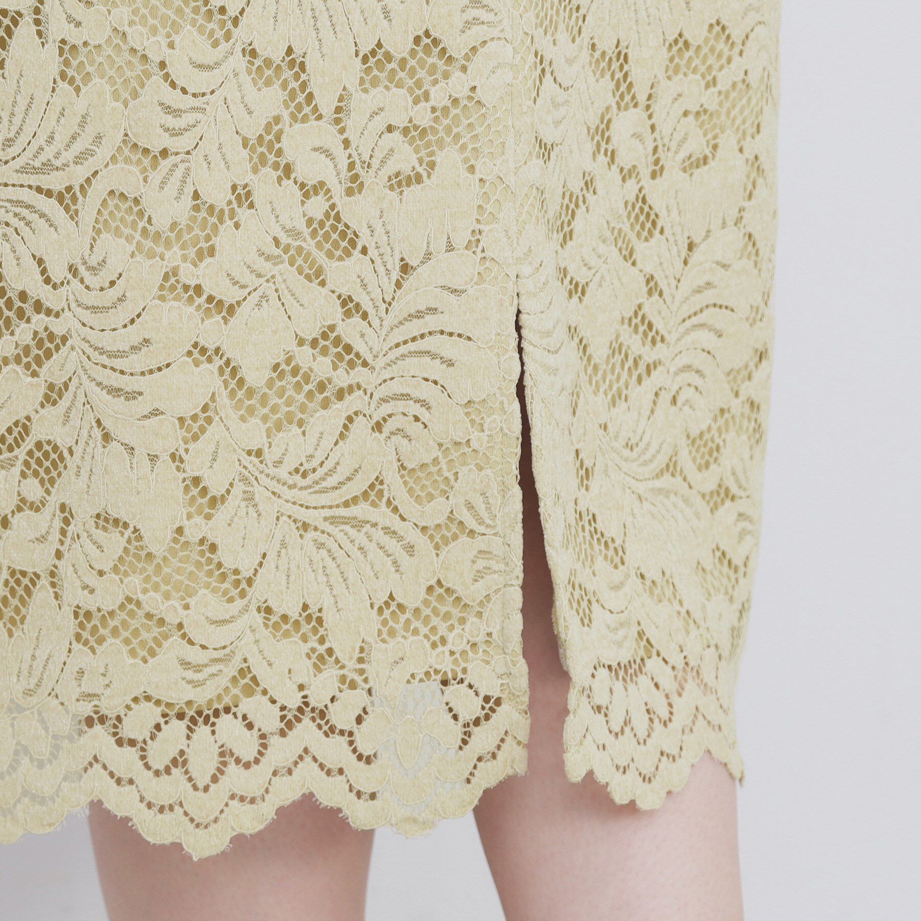 index「モールレースタイトスカート【洗濯機OK】」|スカート|