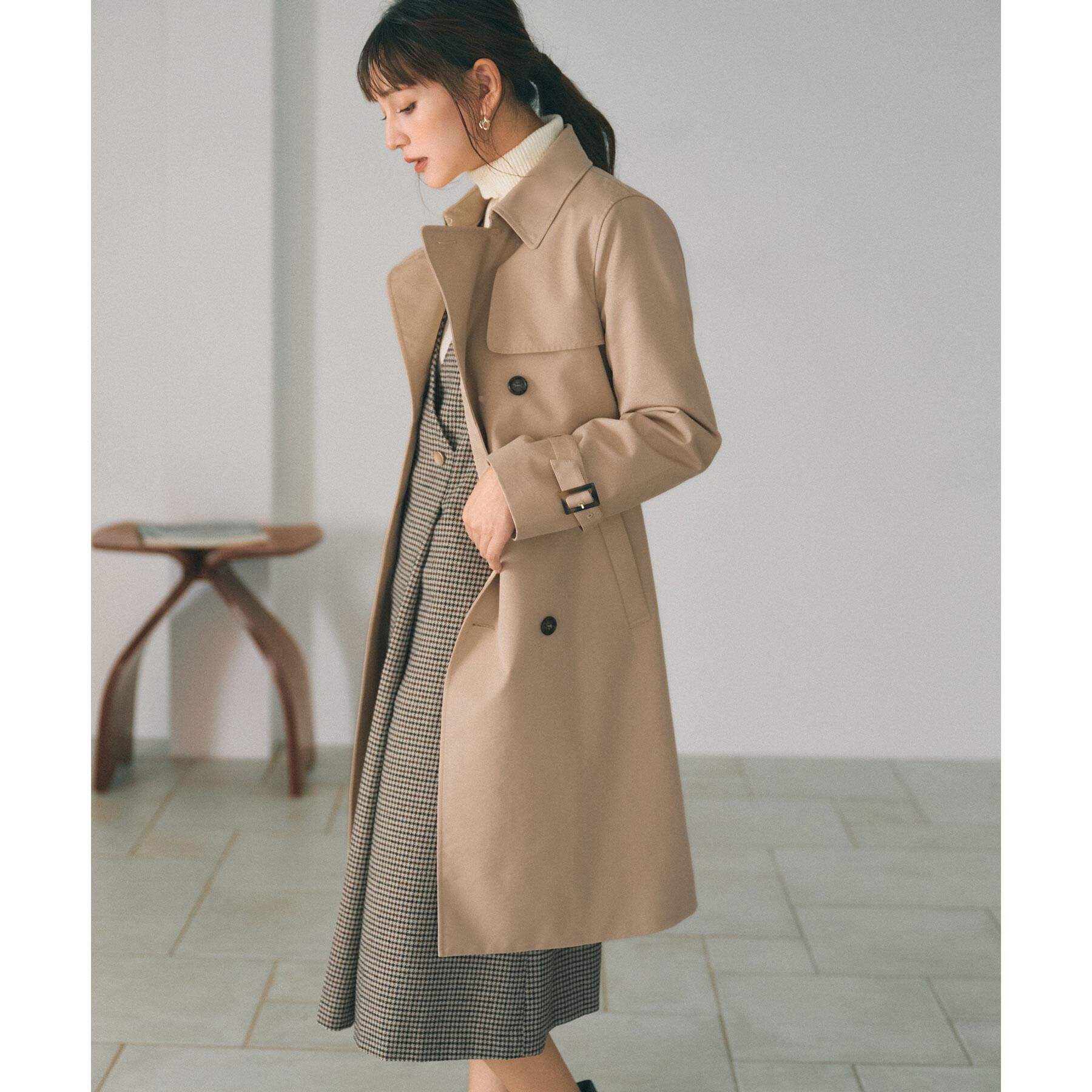 index「撥水トレンチコート【洗濯機OK/花粉対応】《XS～3L》」|トレンチコート|