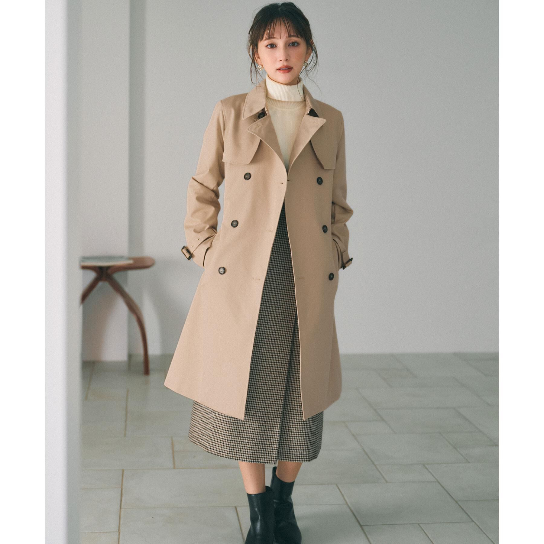 index「撥水トレンチコート【洗濯機OK/花粉対応】《XS～3L》」|トレンチコート|