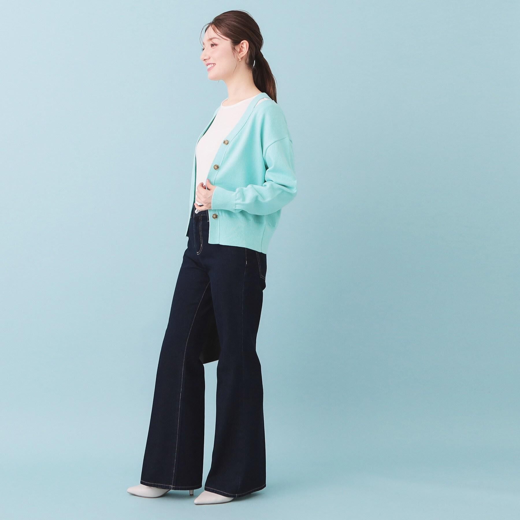 index「フレアデニムパンツ【洗濯機OK】」|デニム|