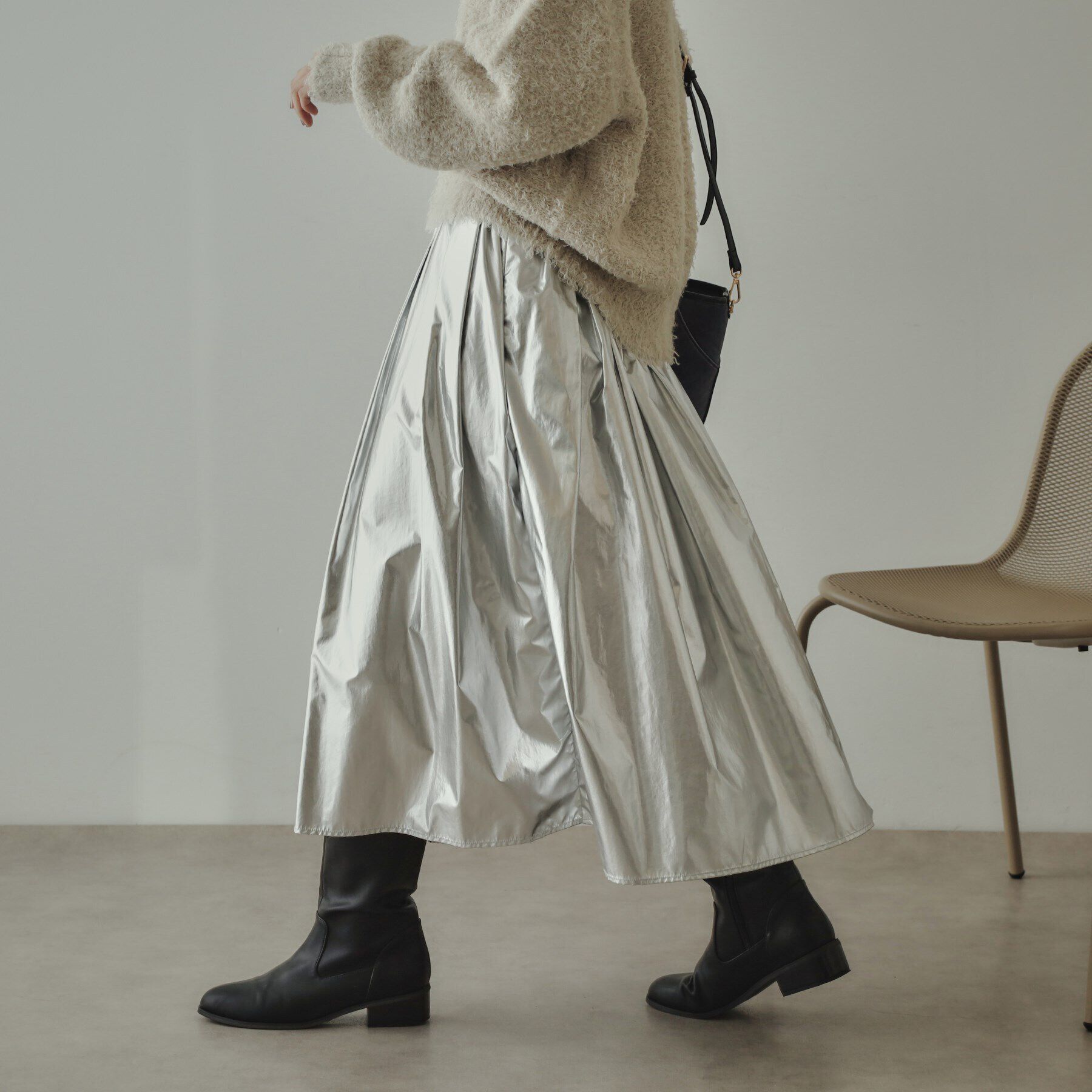 OPAQUE.CLIP「【大草直子さんコラボ】タック＆ギャザースカート」|スカート|