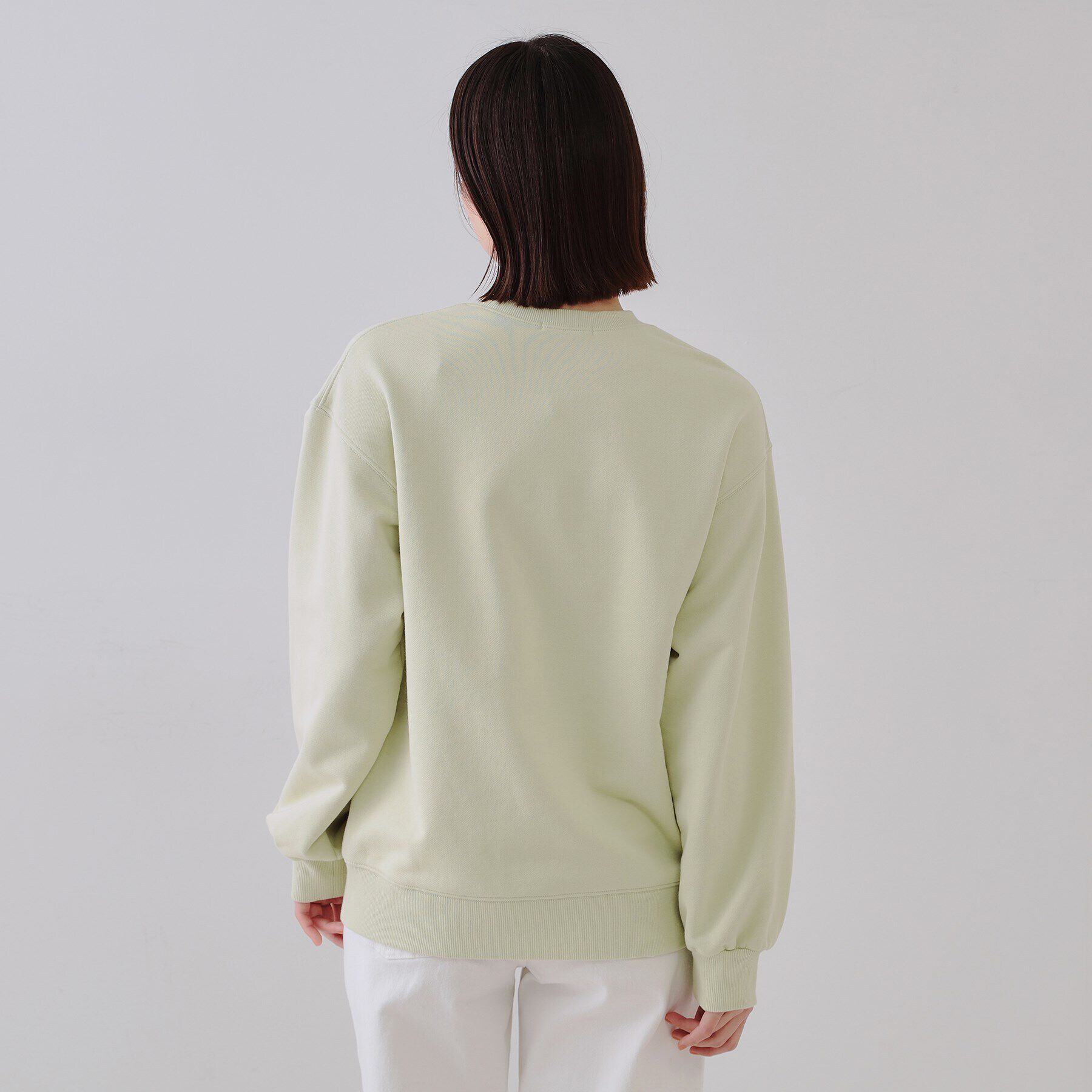 OPAQUE.CLIP「フロッキーロゴスウェット【洗濯機洗い可】」|Tシャツ・カットソー|