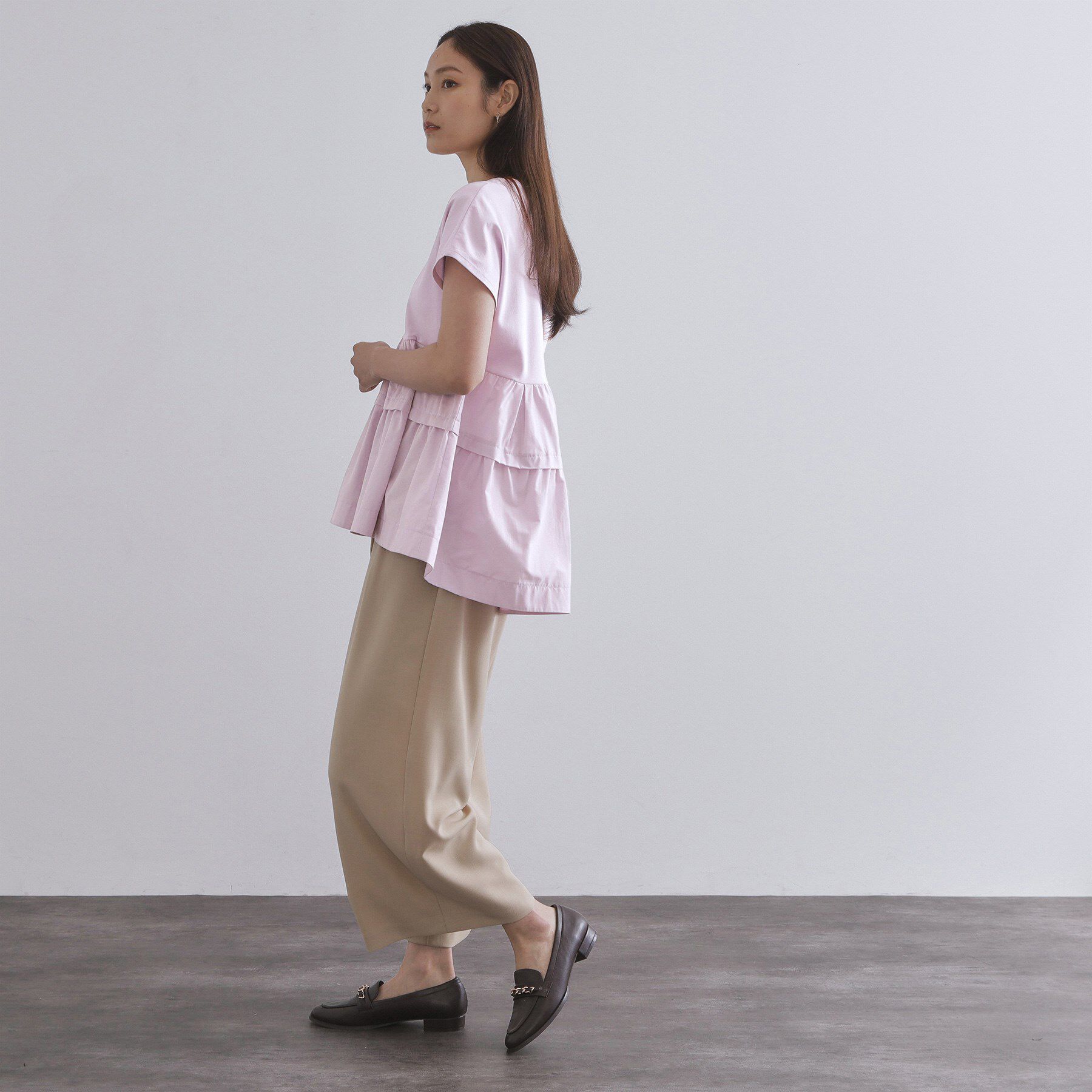 OPAQUE.CLIP「ドッキングティアードトップス【洗濯機洗い可】」|Tシャツ・カットソー|