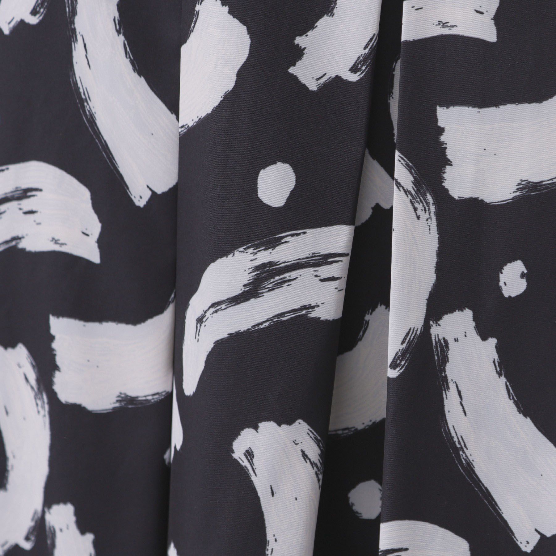 OPAQUE.CLIP「ブラッシュ柄タックフレアスカート【洗濯機洗い可】」|スカート|