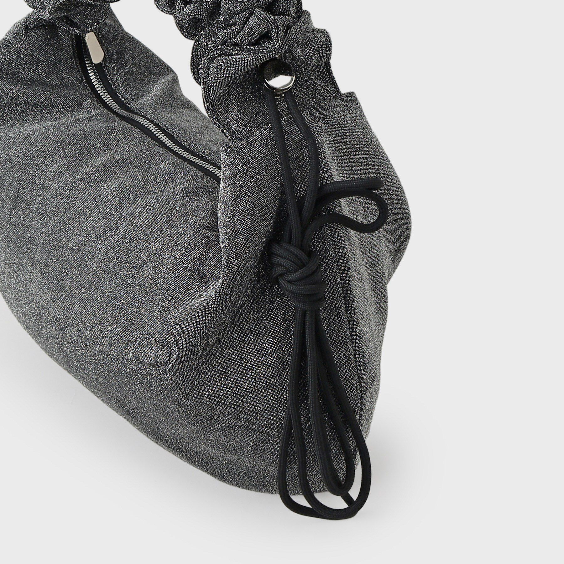 OPAQUE.CLIP「【2WAY】ドロストフリルハンドルラメミドルショルダーバッグ」|ショルダー・メッセンジャー|