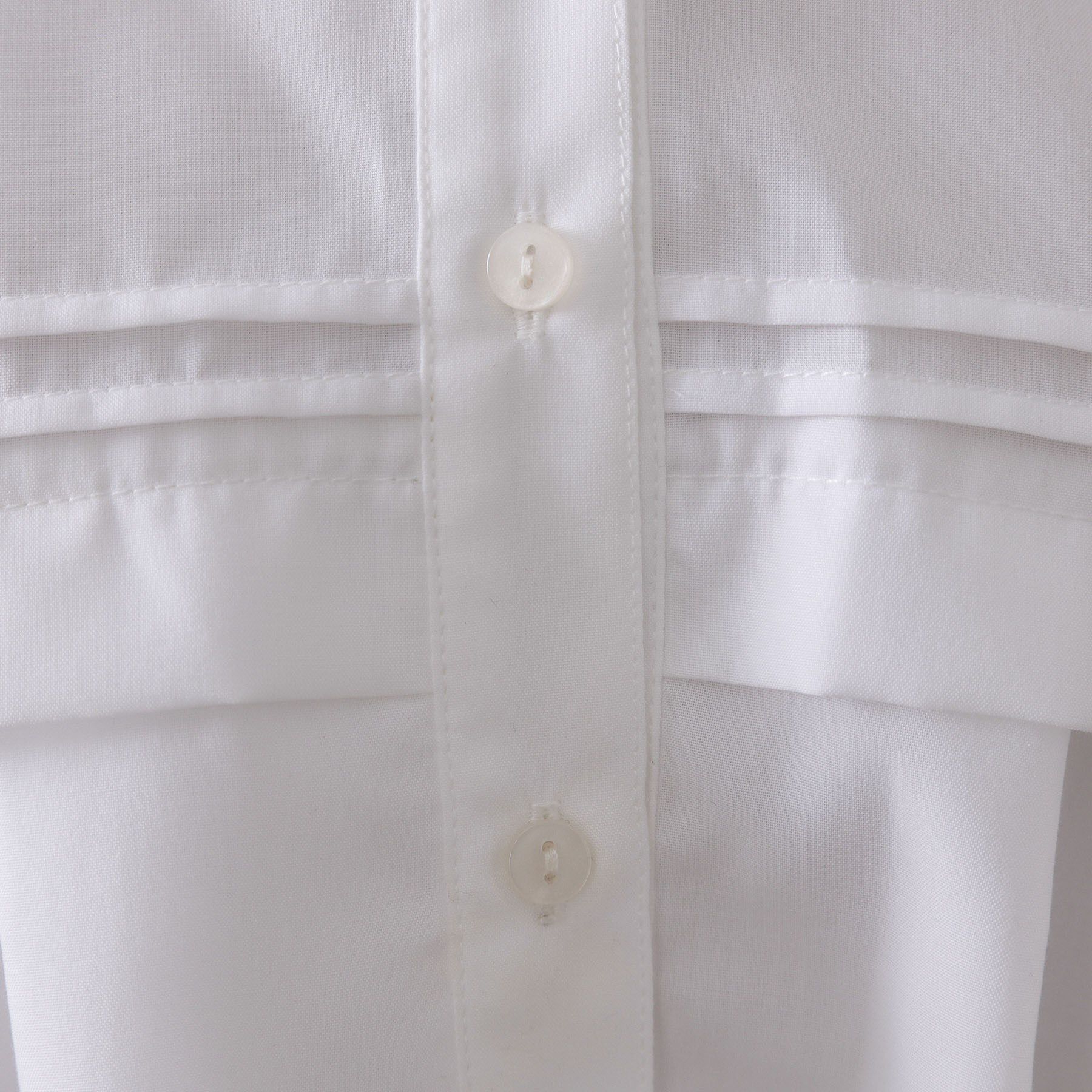 OPAQUE.CLIP「ピンタックフリルショートシャツ【洗濯機OK】」|シャツ・ブラウス|