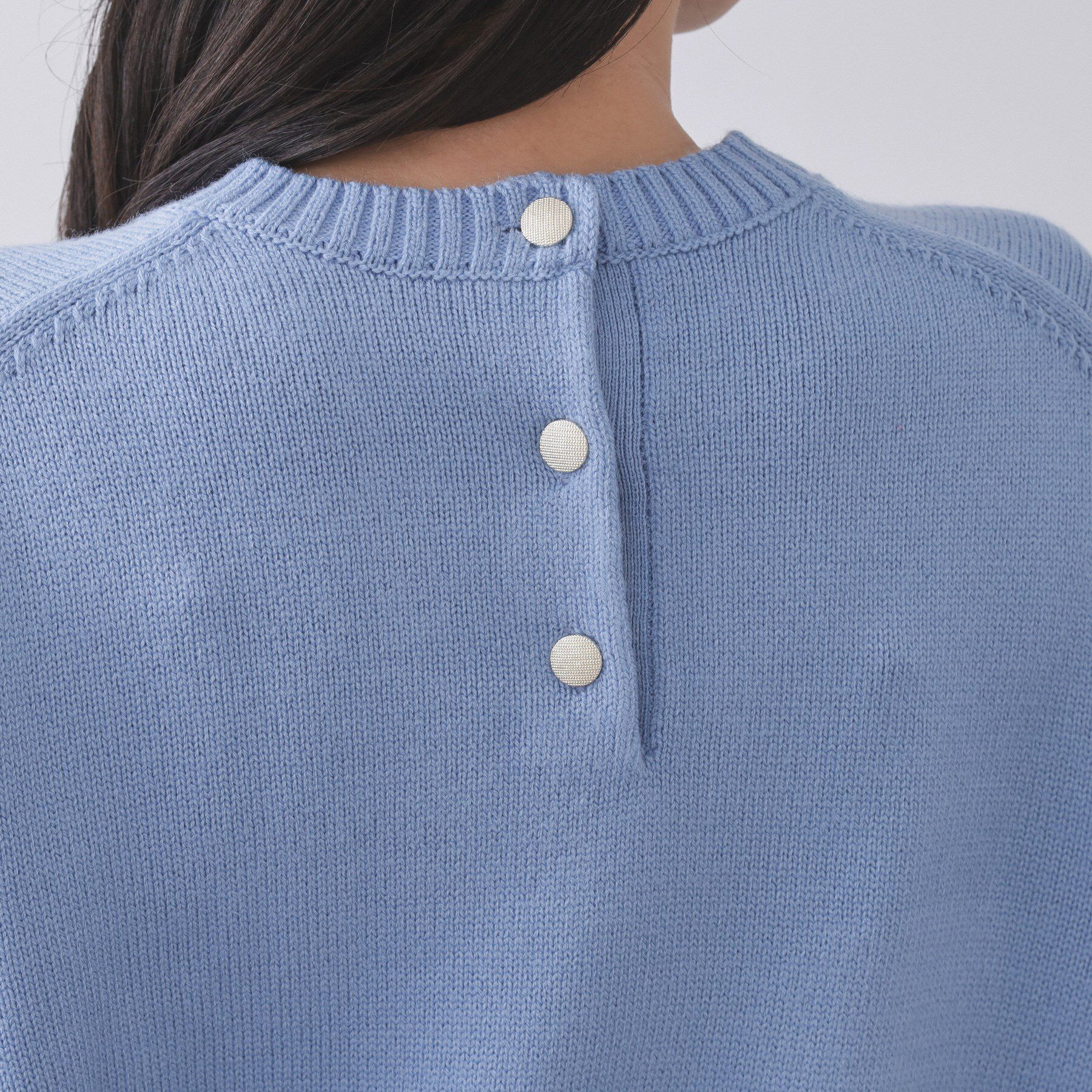 OPAQUE.CLIP「バックボタンリラクシーニット【洗濯機OK】」|ニット・セーター|