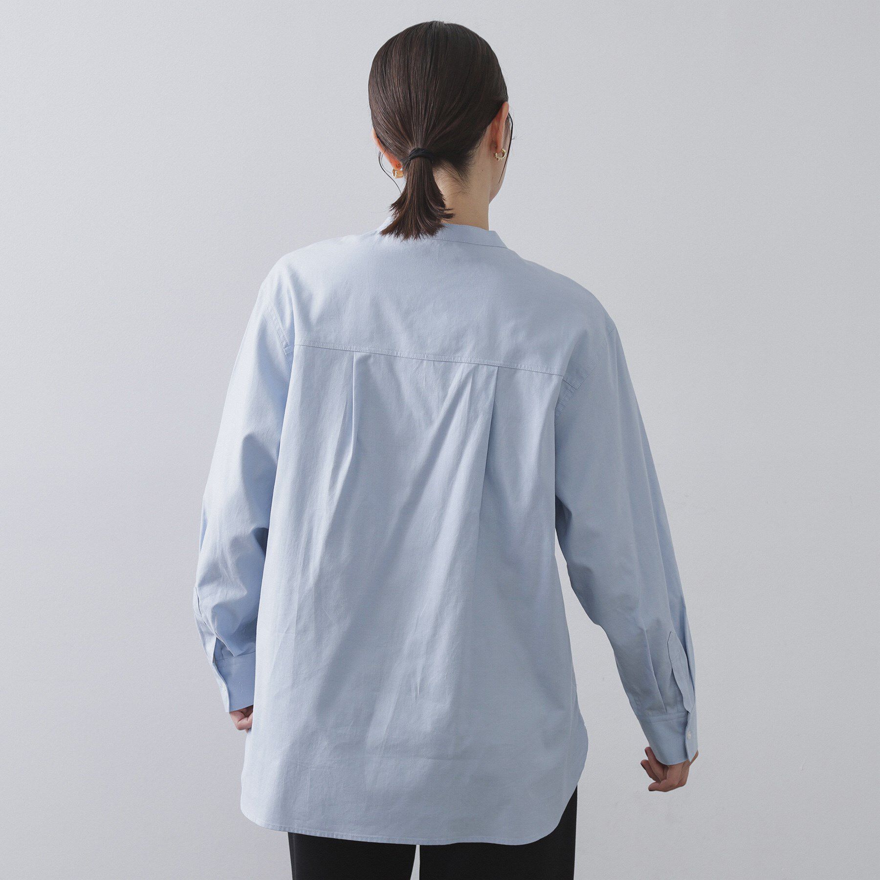 OPAQUE.CLIP「バンドカラーシャツ【洗濯機OK】」|シャツ・ブラウス|