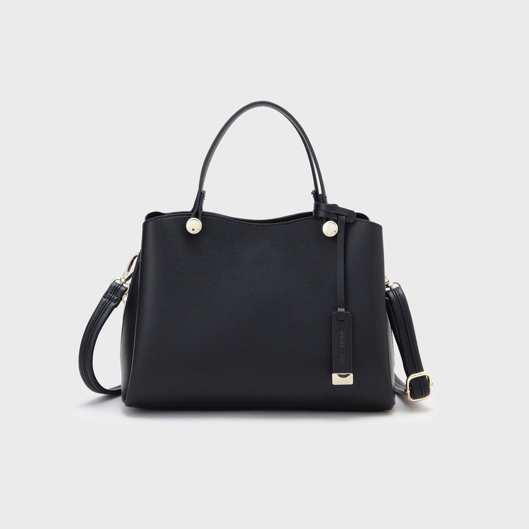 OPAQUE.CLIP「【2WAY】合皮ミドルサイズボストンバッグ」|ボストンバッグ|