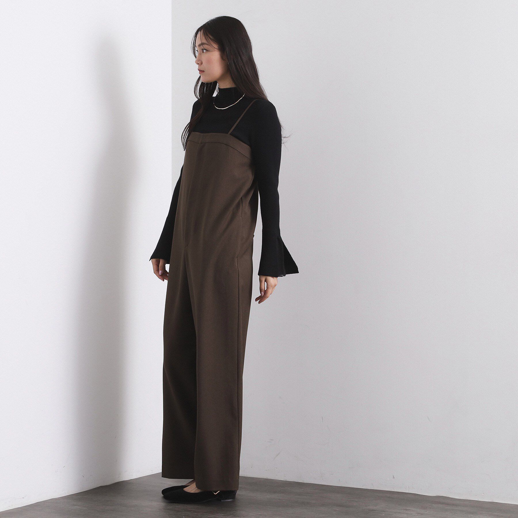 OPAQUE.CLIP「ベアサロペット【洗濯機OK】」|オールインワン|