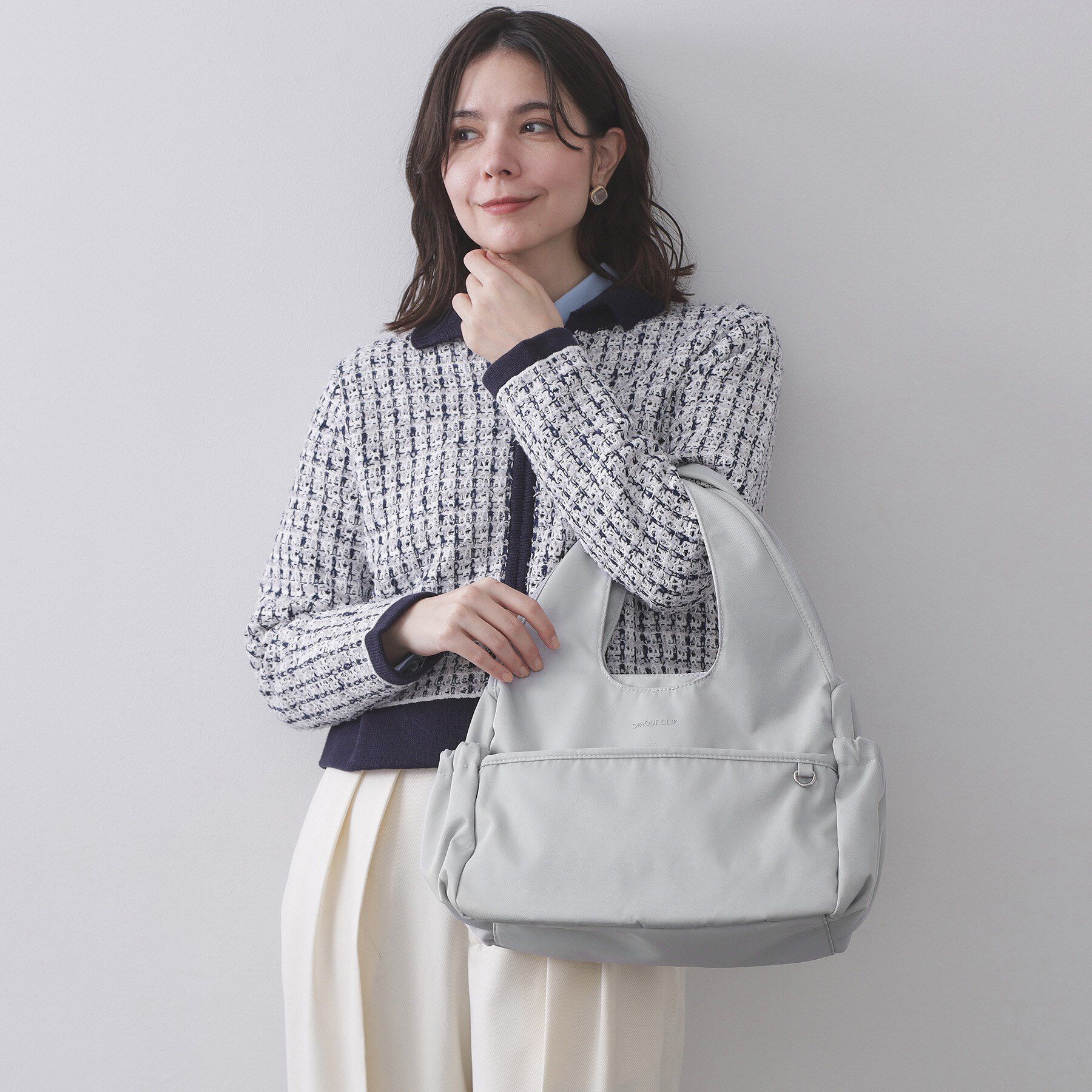 OPAQUE.CLIP「【軽量/多ポケット】ナイロンミドルトートバッグ」|トートバッグ|