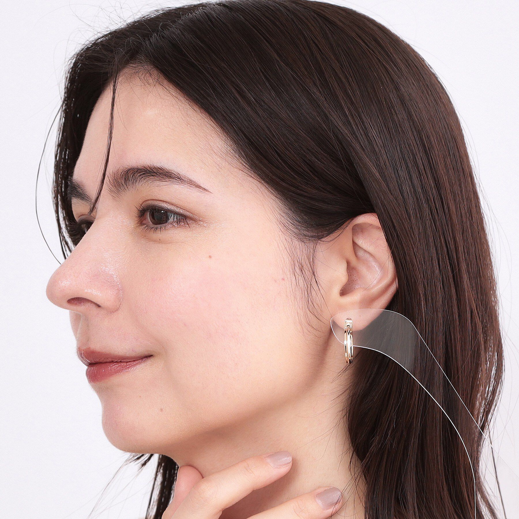 OPAQUE.CLIP「シンプルデザイン フープピアス」|ピアス|