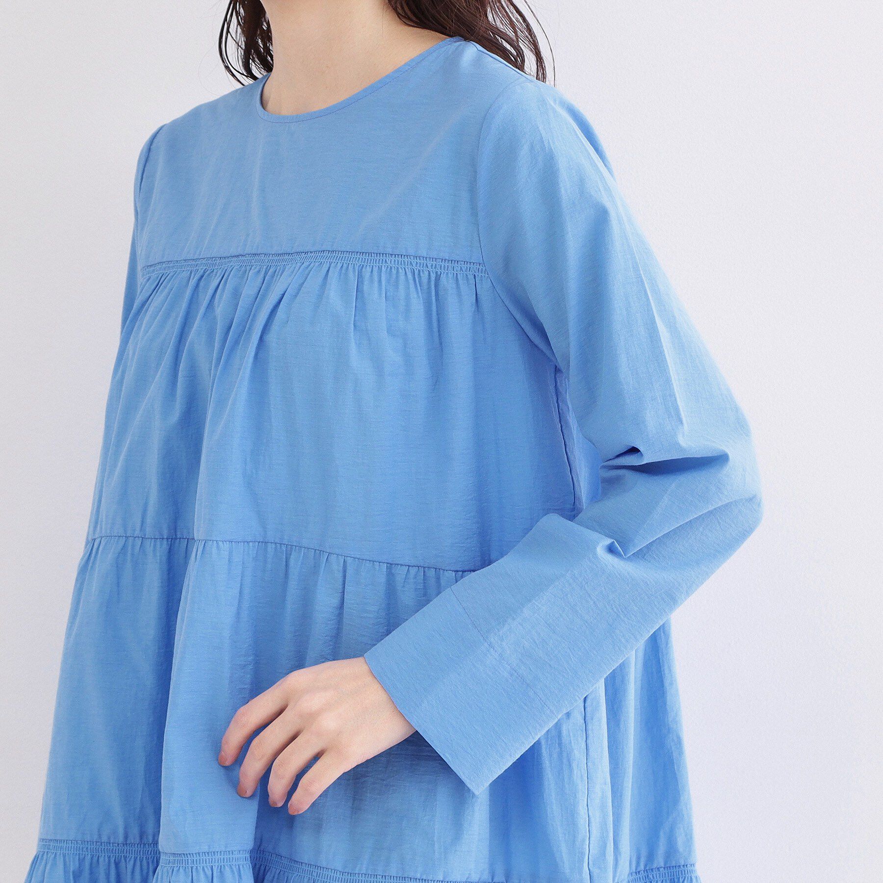 OPAQUE.CLIP「ティアードミニワンピース【洗濯機OK】」|ワンピース|