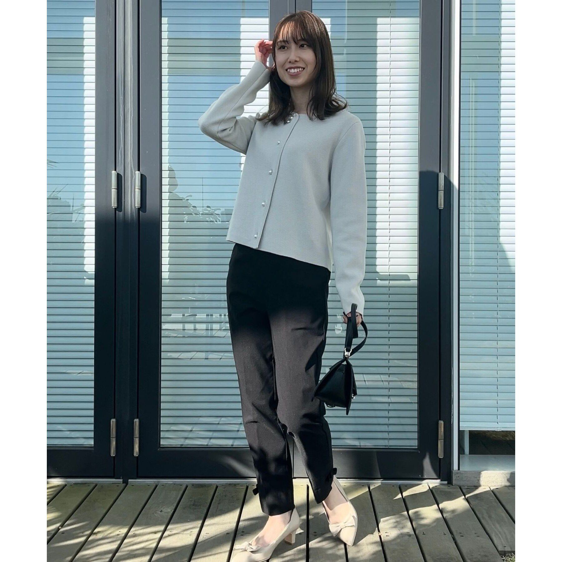 Couture broach「【ラクチンきれい見えパンツ】リボンハイパーストレッチパンツ」|その他|