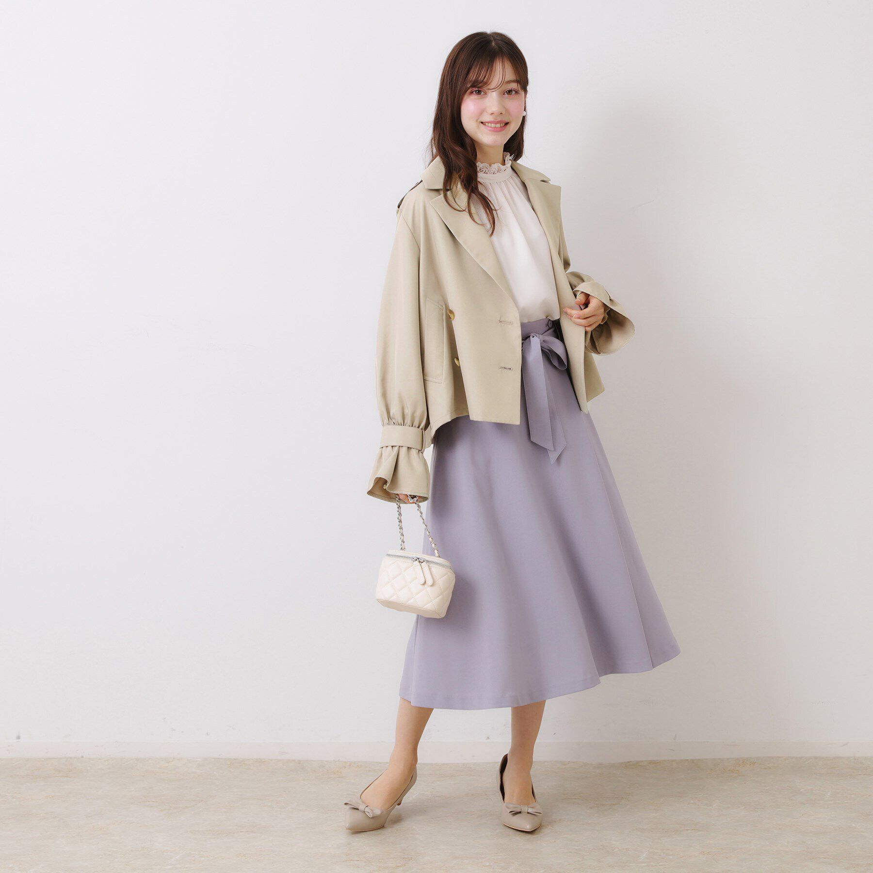 Couture broach「【華やか・主役級】ショートトレンチ」|トレンチコート|