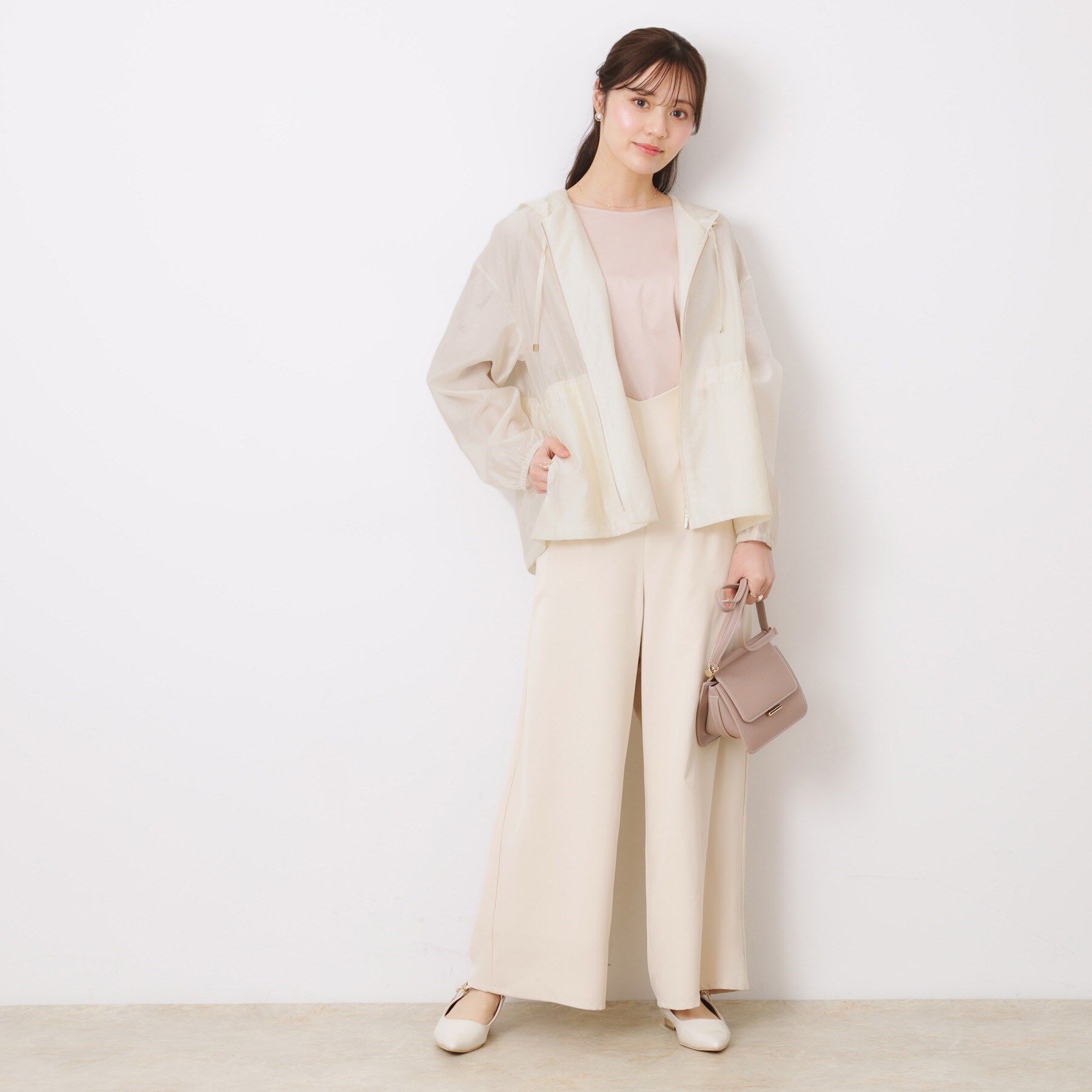 Couture broach「【オシャレな透け感・ペプラム】愛されシアーマンパ」|ブルゾン・スタジャン|