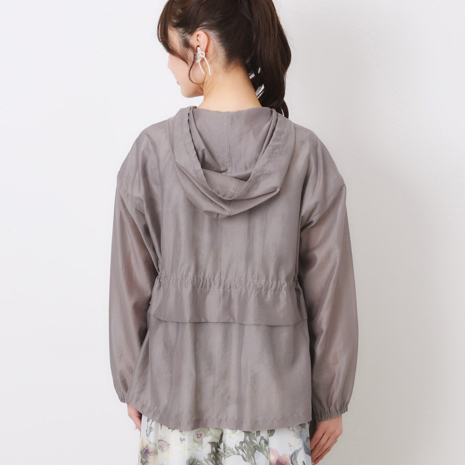 Couture broach「【オシャレな透け感・ペプラム】愛されシアーマンパ」|ブルゾン・スタジャン|