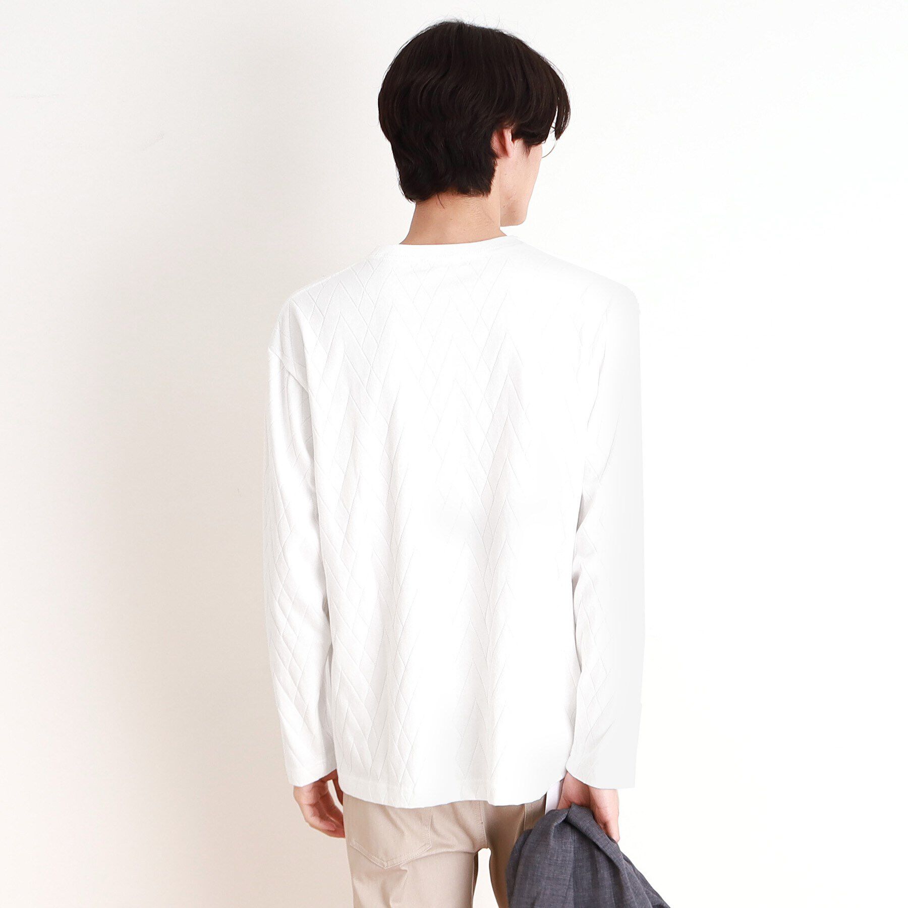 THE SHOP TK「ジオメトリックリンクス長袖Tシャツ ON／OFF兼用」|Tシャツ・カットソー|