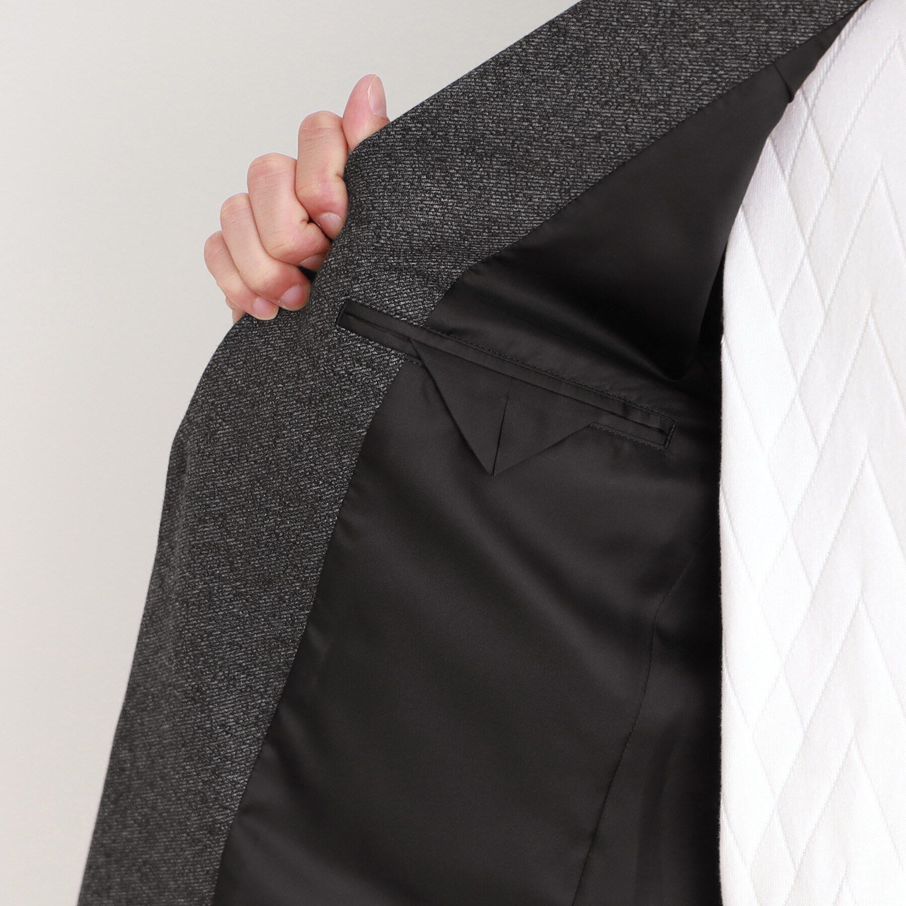 THE SHOP TK「TRポンチカルゼジャケット セットアップ可／ストレッチ」|テーラードジャケット|