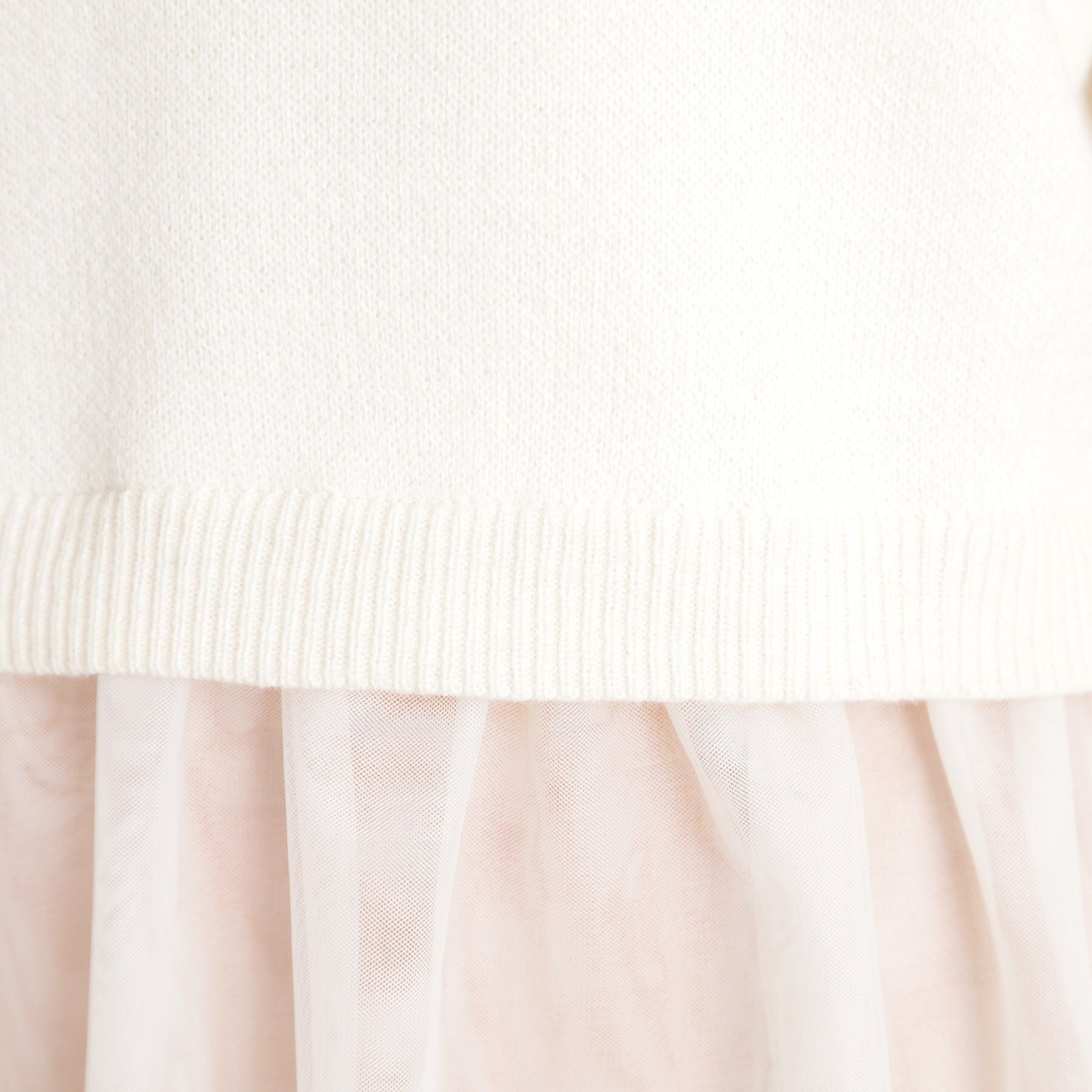 THE SHOP TK「裾チュールプルオーバー【洗える】」|ニット・セーター|