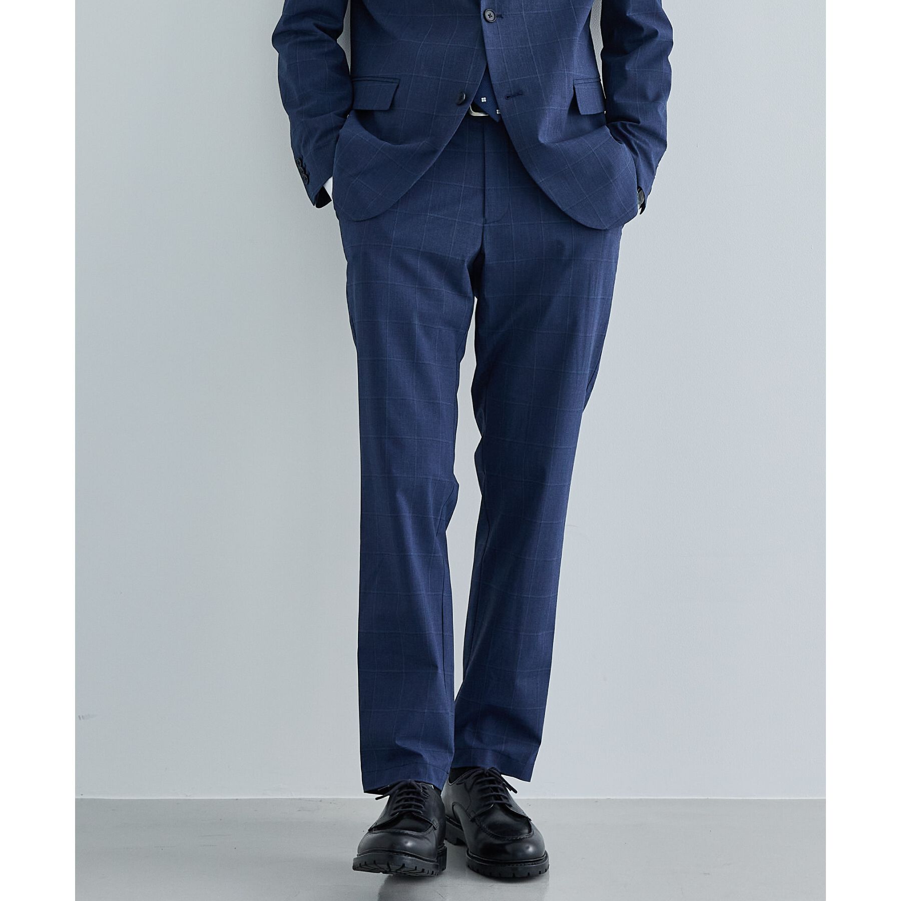 THE SHOP TK「CARREMANスラックス セットアップ可」|その他|ブルー(293)