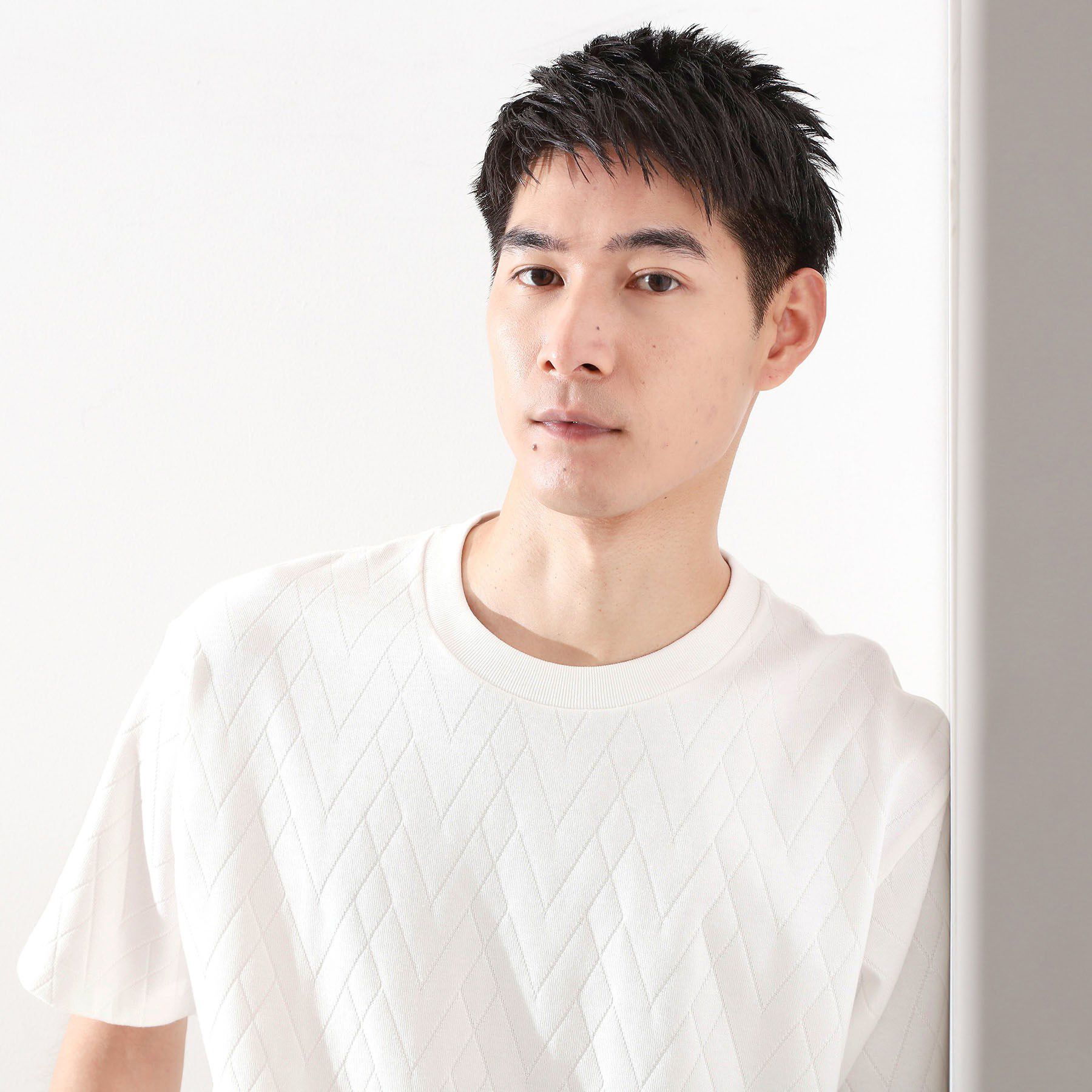 THE SHOP TK「【好評につき再入荷！】ジオメトリックリンクス半袖Tシャツ」|Tシャツ・カットソー|オフホワイト(003