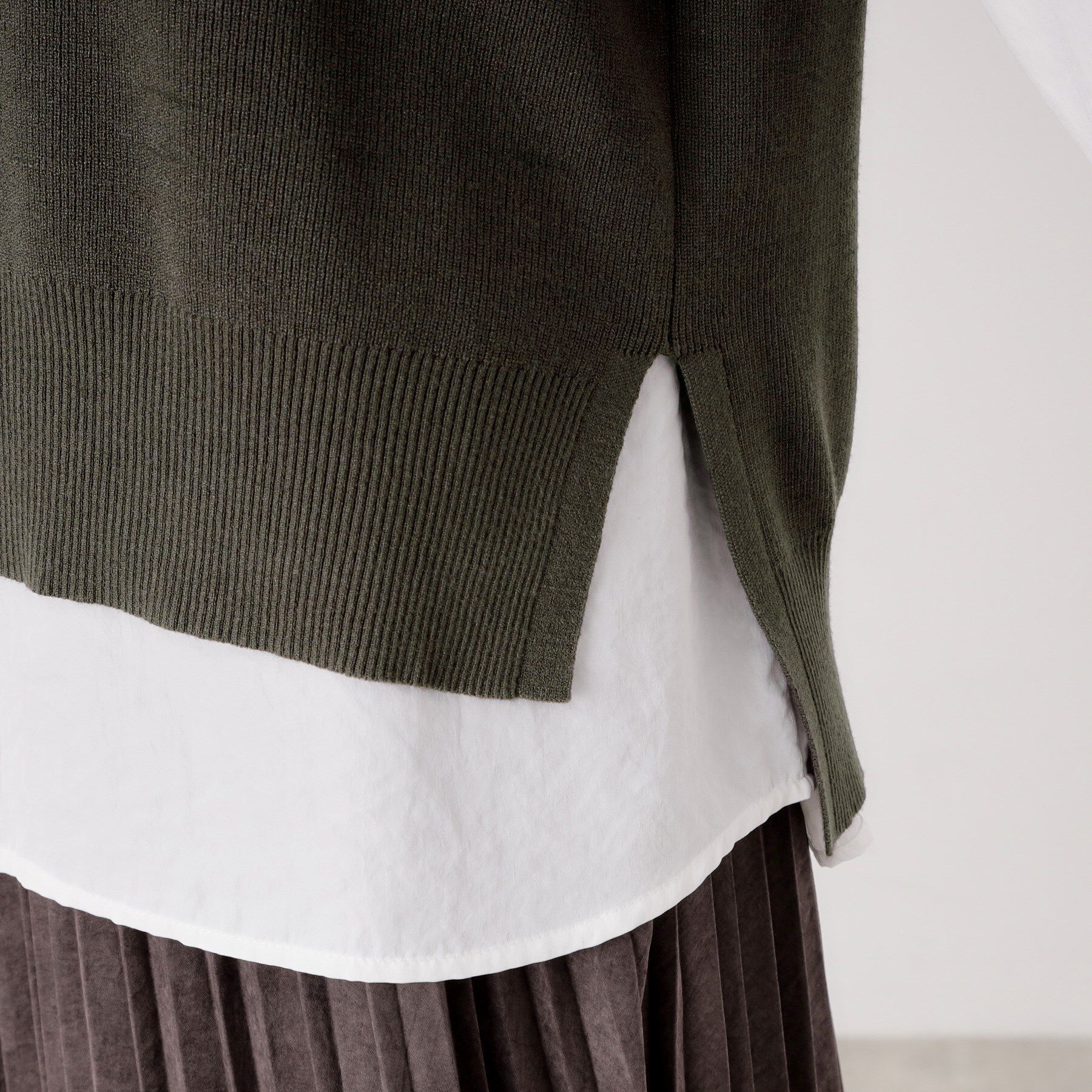 THE SHOP TK「【春まで着られる】ニットベスト＆ブラウスセット/洗濯機OK」|シャツ・ブラウス|