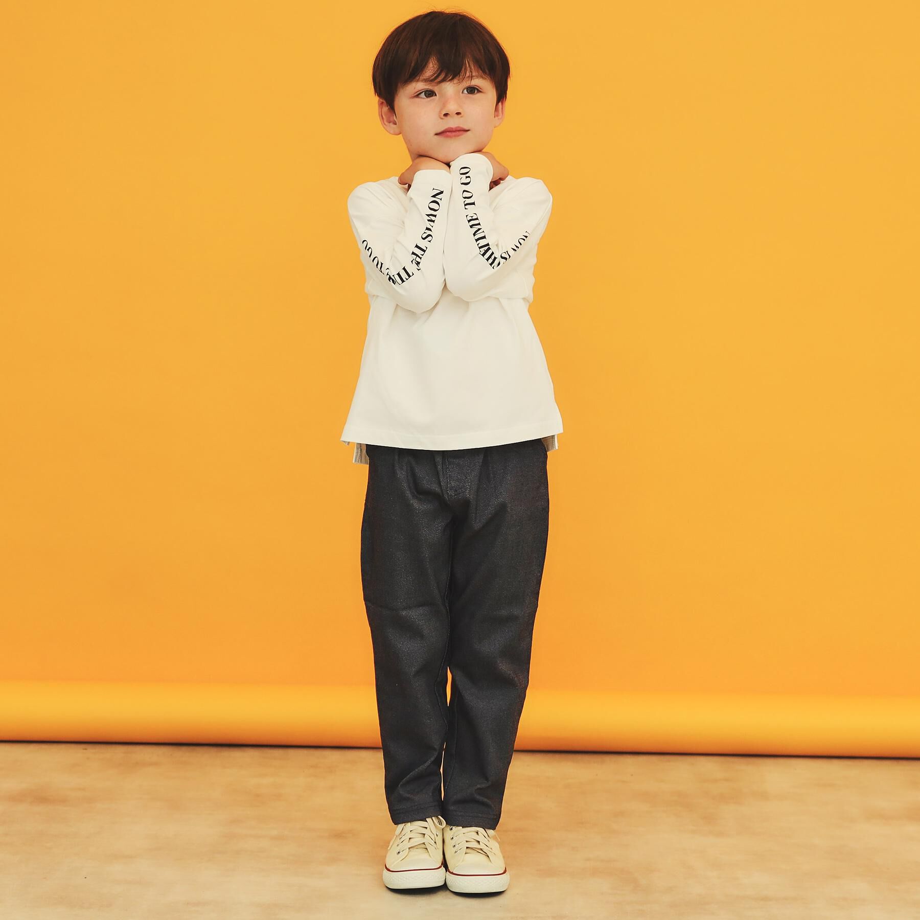 THE SHOP TK「【110－160／6色展開】コットン長袖Ｔシャツ/洗濯機OK」|Tシャツ・カットソー|