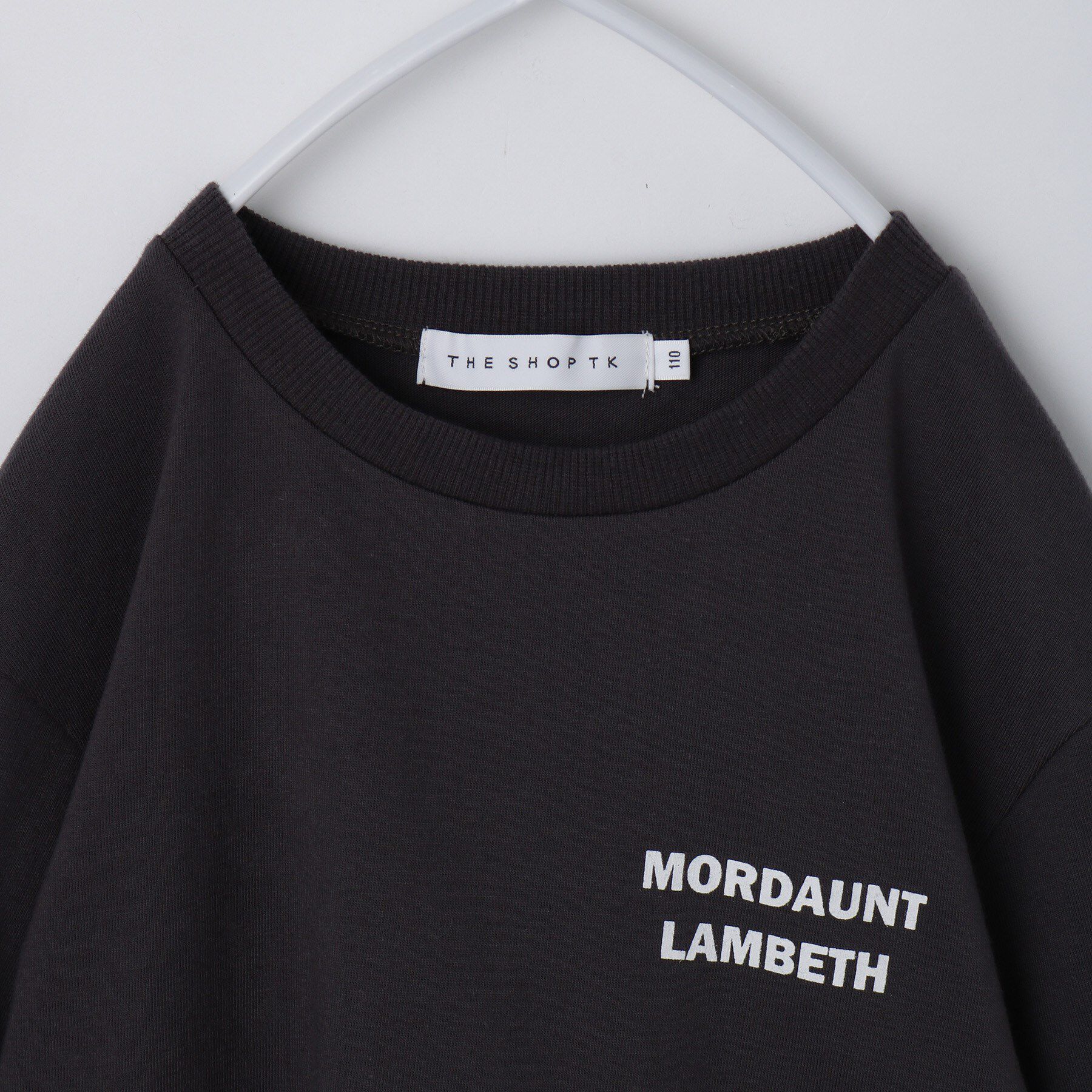 THE SHOP TK「【110－160】レイヤード風デニムアップリケロンTee」|Tシャツ・カットソー|