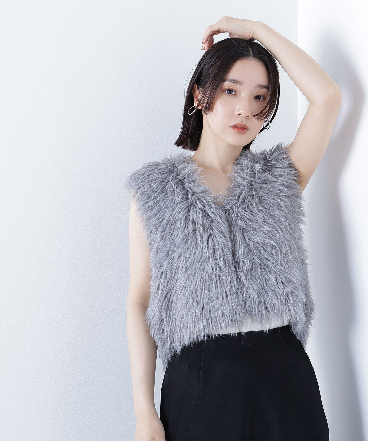  「シャギーニットベスト」|ニット・セーター|