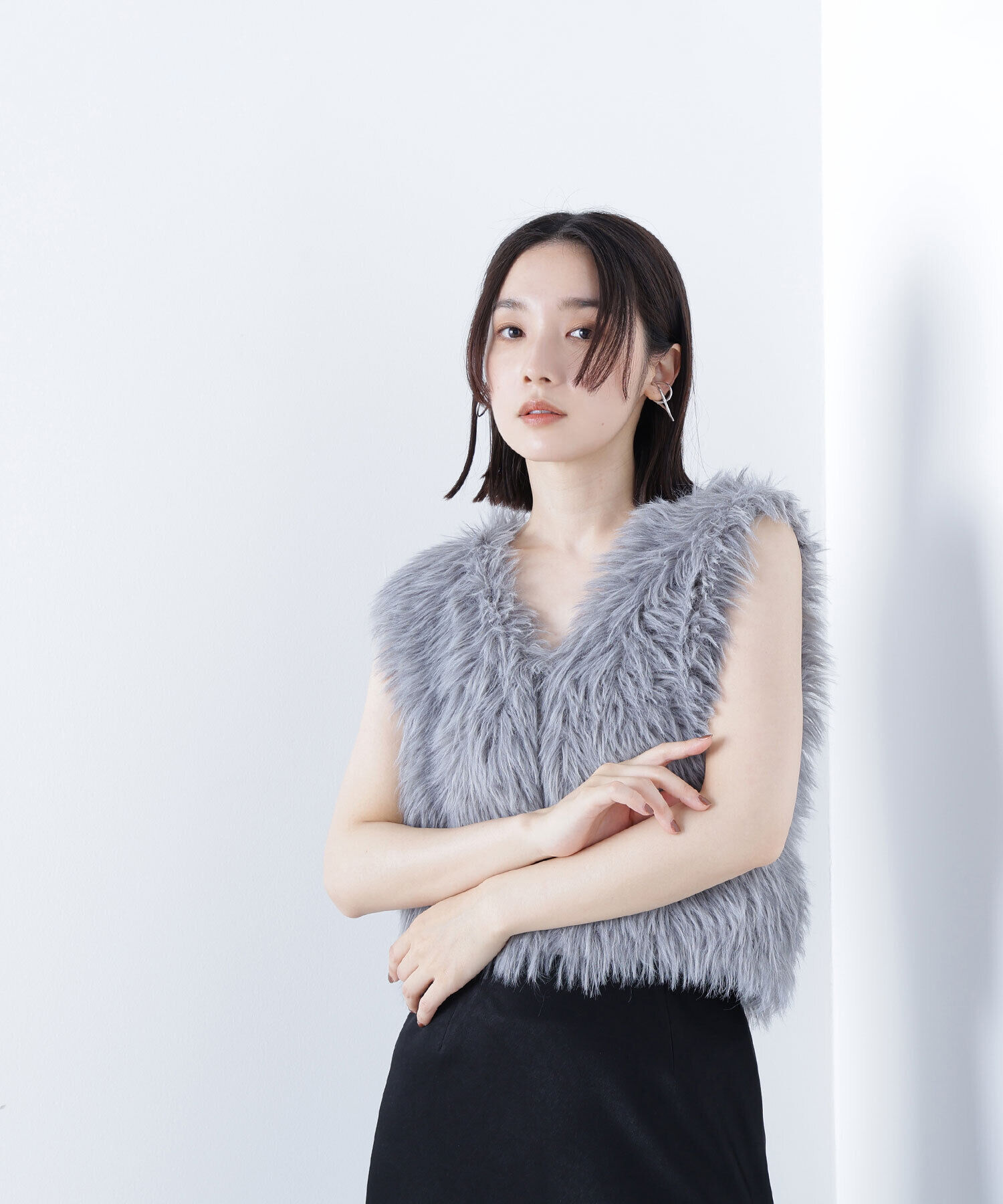  「シャギーニットベスト」|ニット・セーター|