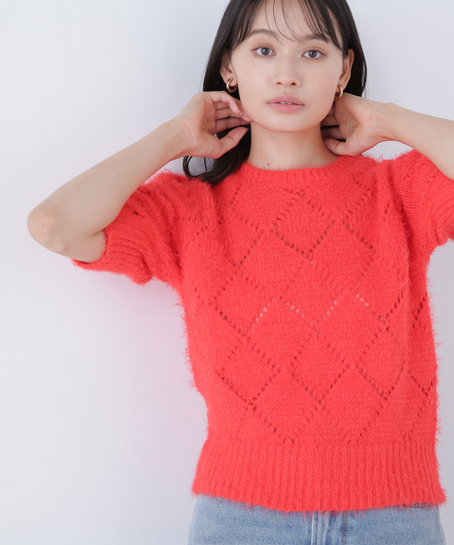  「シャギーアイレットニット」|ニット・セーター|