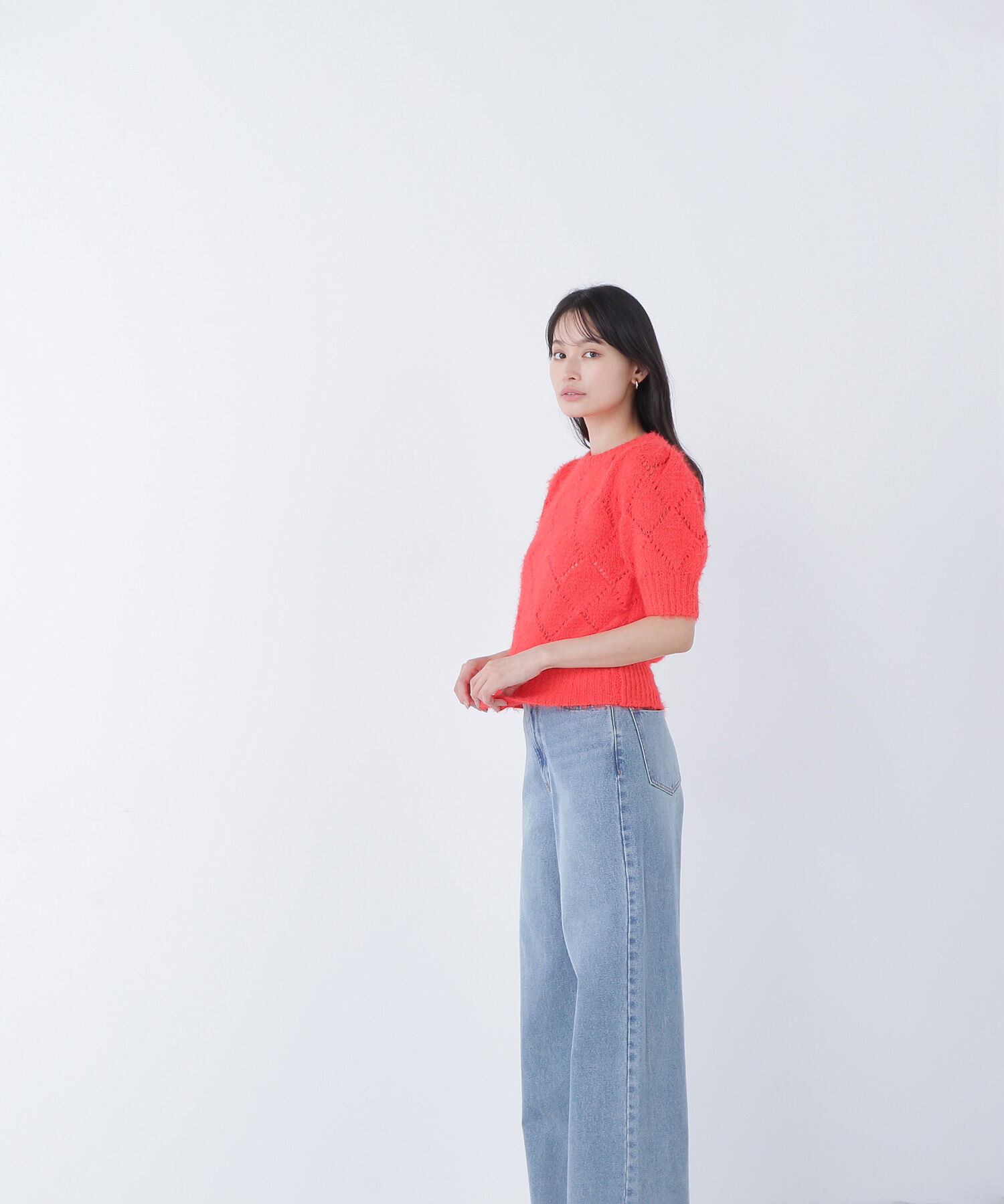  「シャギーアイレットニット」|ニット・セーター|